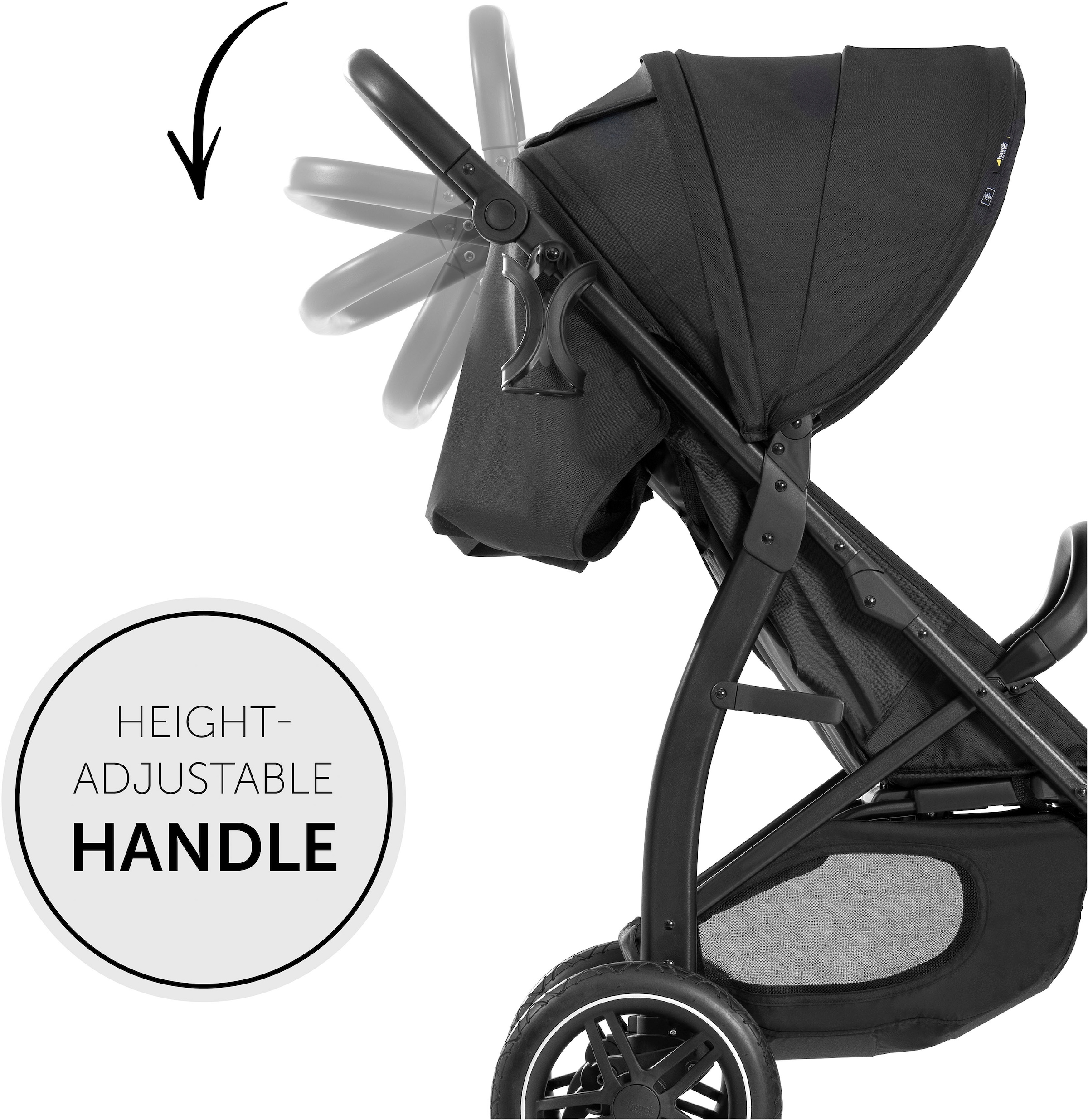 Hauck Kinder-Buggy »Rapid 4D, schwarz«, 25 kg, mit Getränkehalter und schwenk- und feststellbaren Vorderrädern
