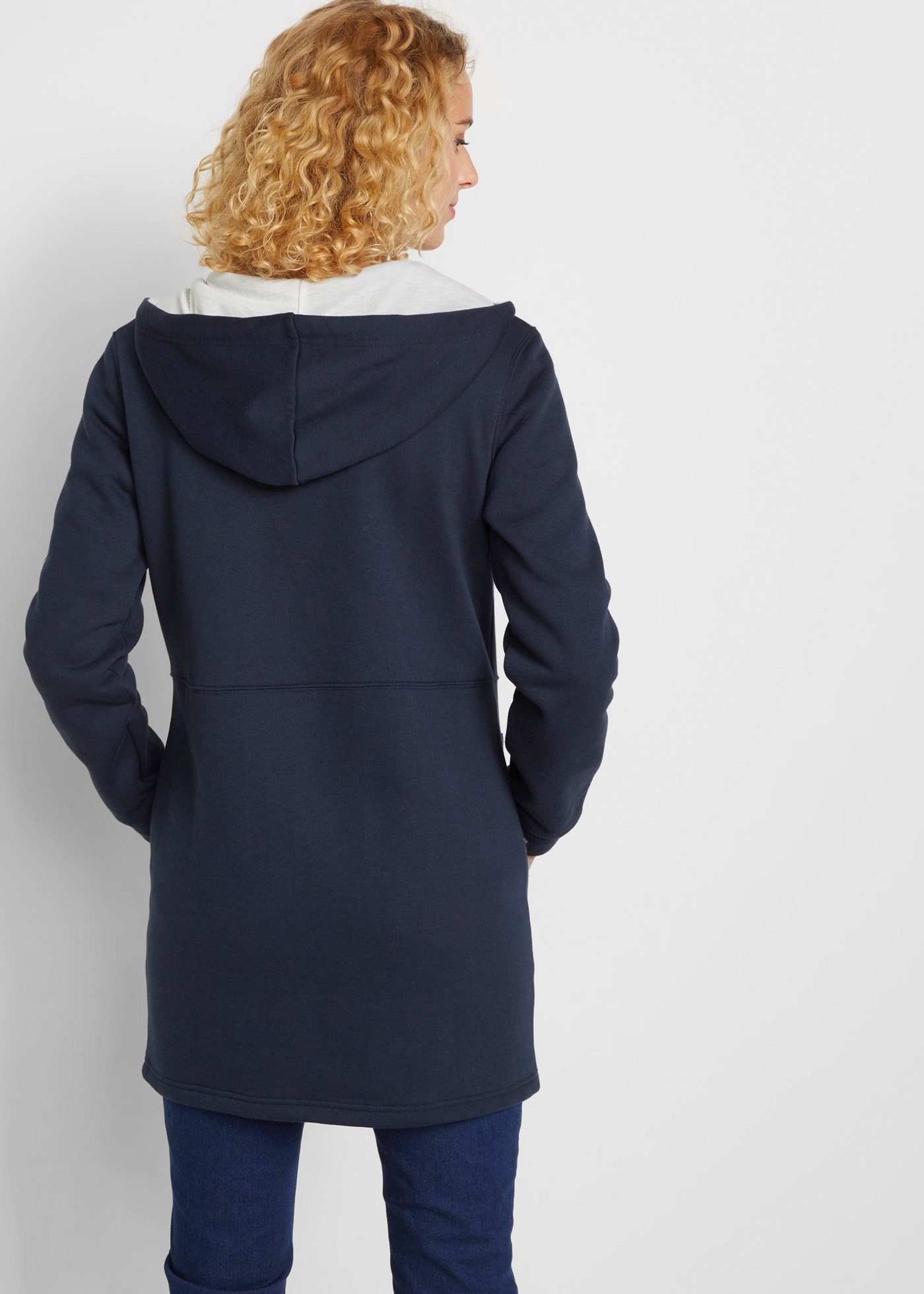 bonprix Kapuzensweatjacke Long-Kapuzen-Sweatjacke