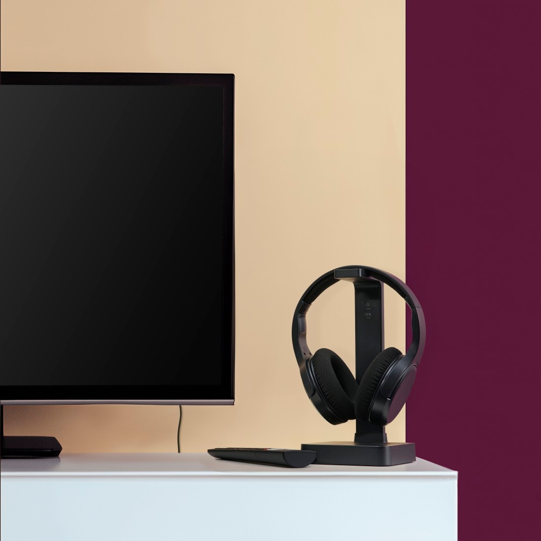 Hama Funk-Kopfhörer »TV-Kopfhörer (kabellos, 2,4-GHz-Verbindung, 16 h Akku, Voice-Mode)« Bluetooth