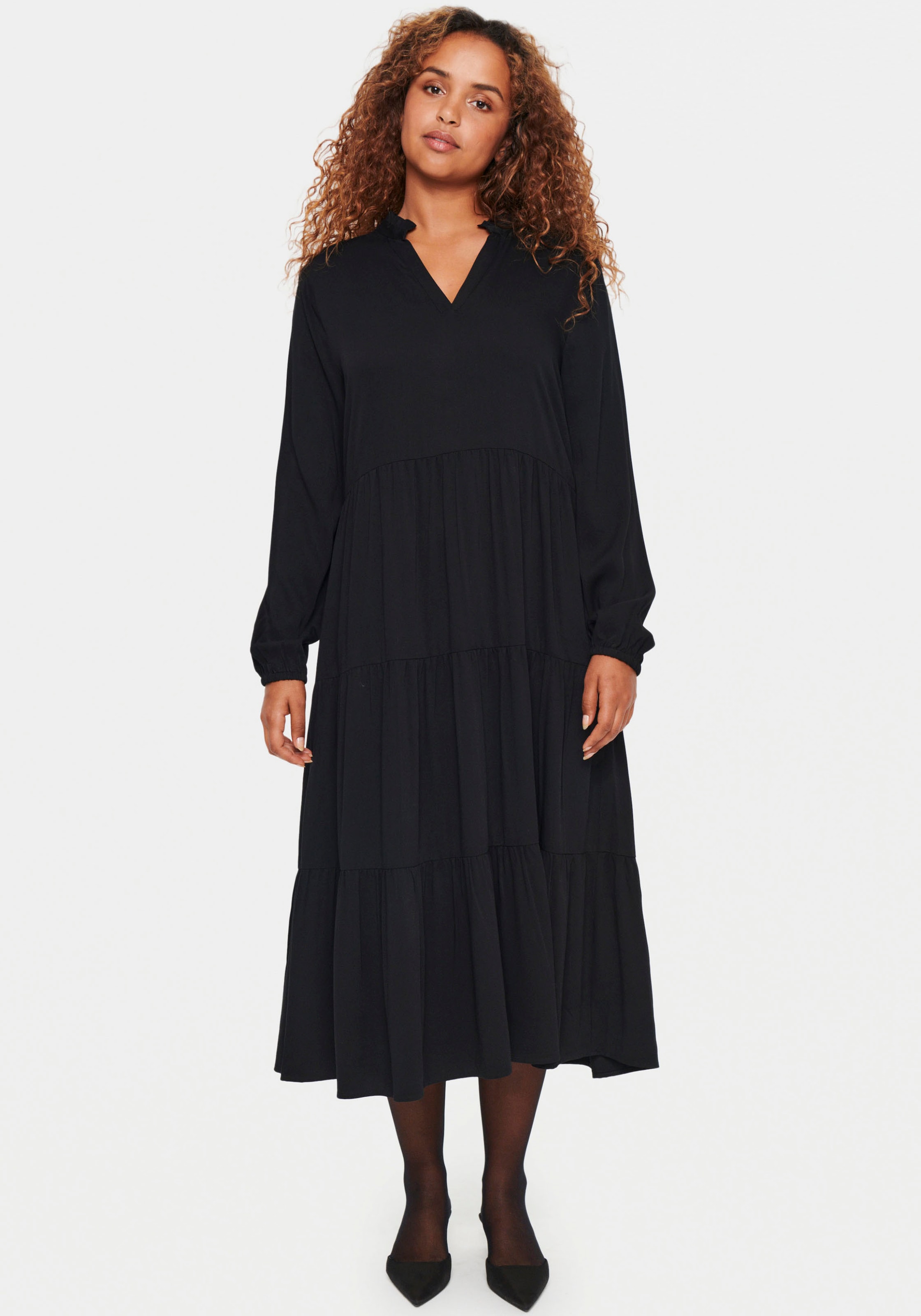 Saint Tropez Sommerkleid »EdinaSZ Maxi LS Dress« online bei OTTO | Sommerkleider