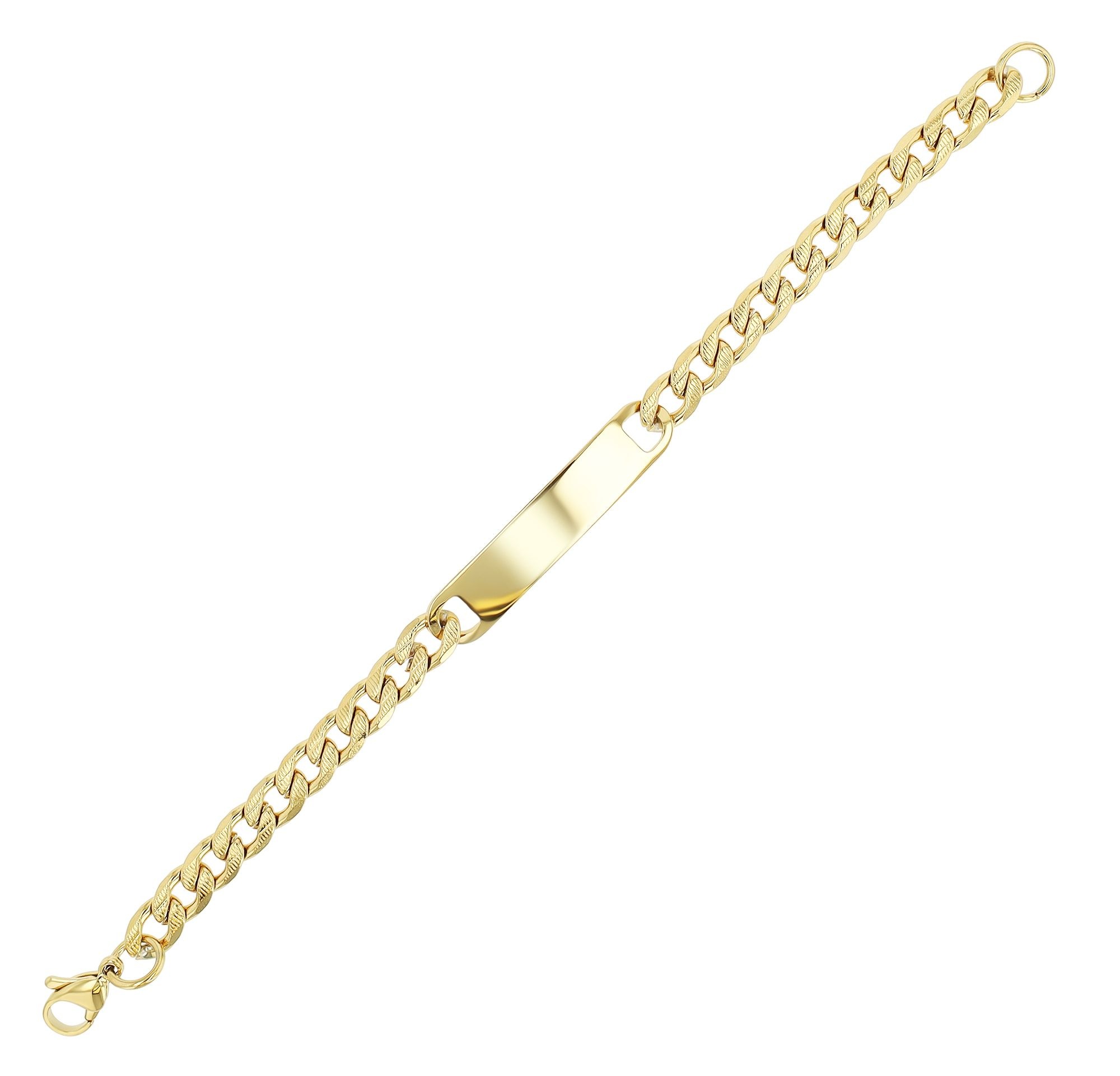 Adelia´s Panzerarmband »Damen Armband ¿ Panzerarmband aus Edelstahl 18 cm«