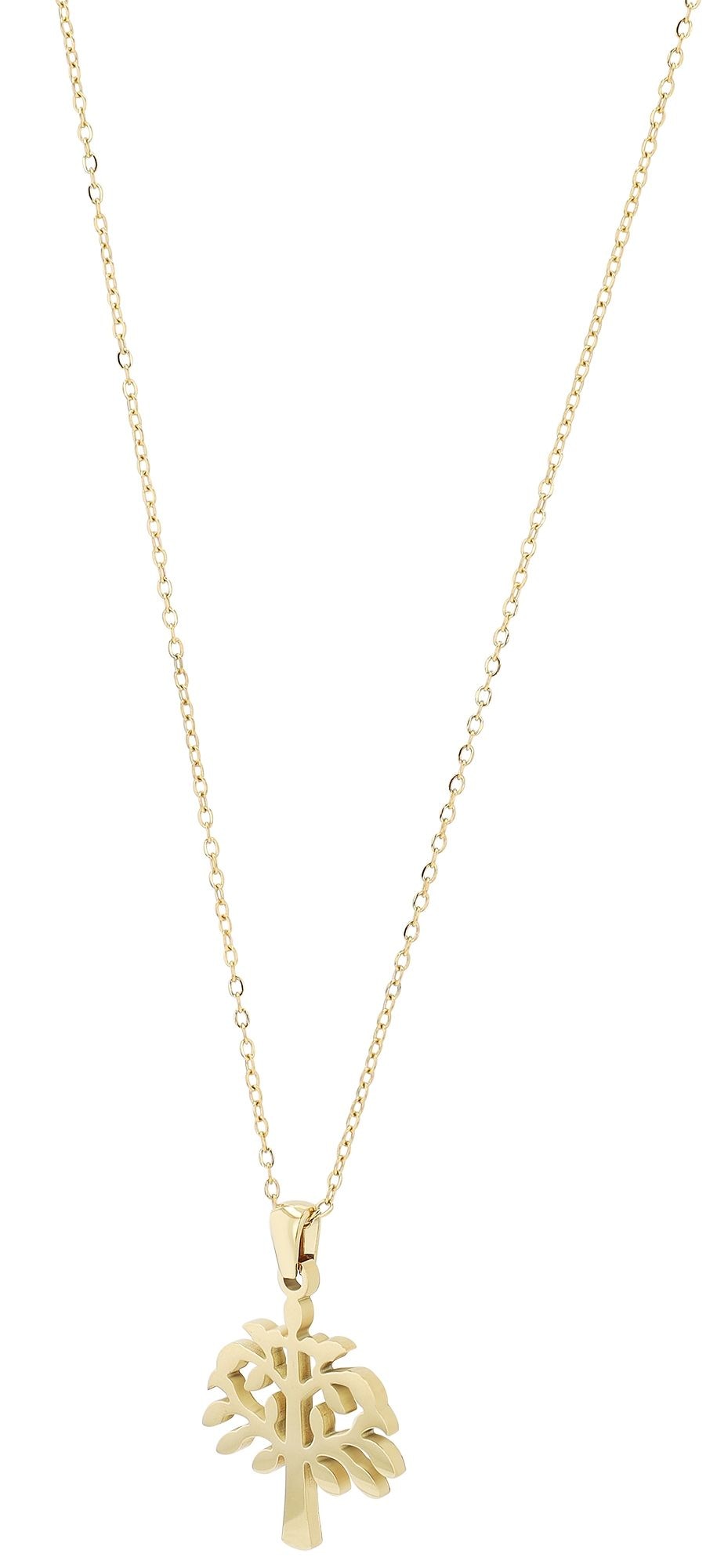 Adelia´s Gliederkette »Damen Halskette ¿ Lebensbaum aus Edelstahl 45 cm«