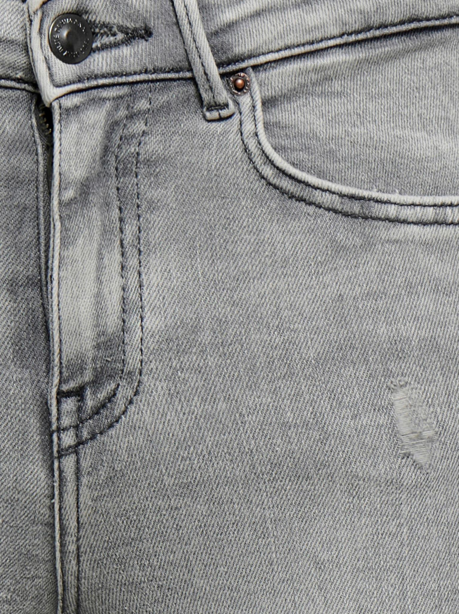 ONLY Skinny-fit-Jeans »ONLPOWER MW PUSH UP ANK DES DNM AZ« mit Destroyed-Details