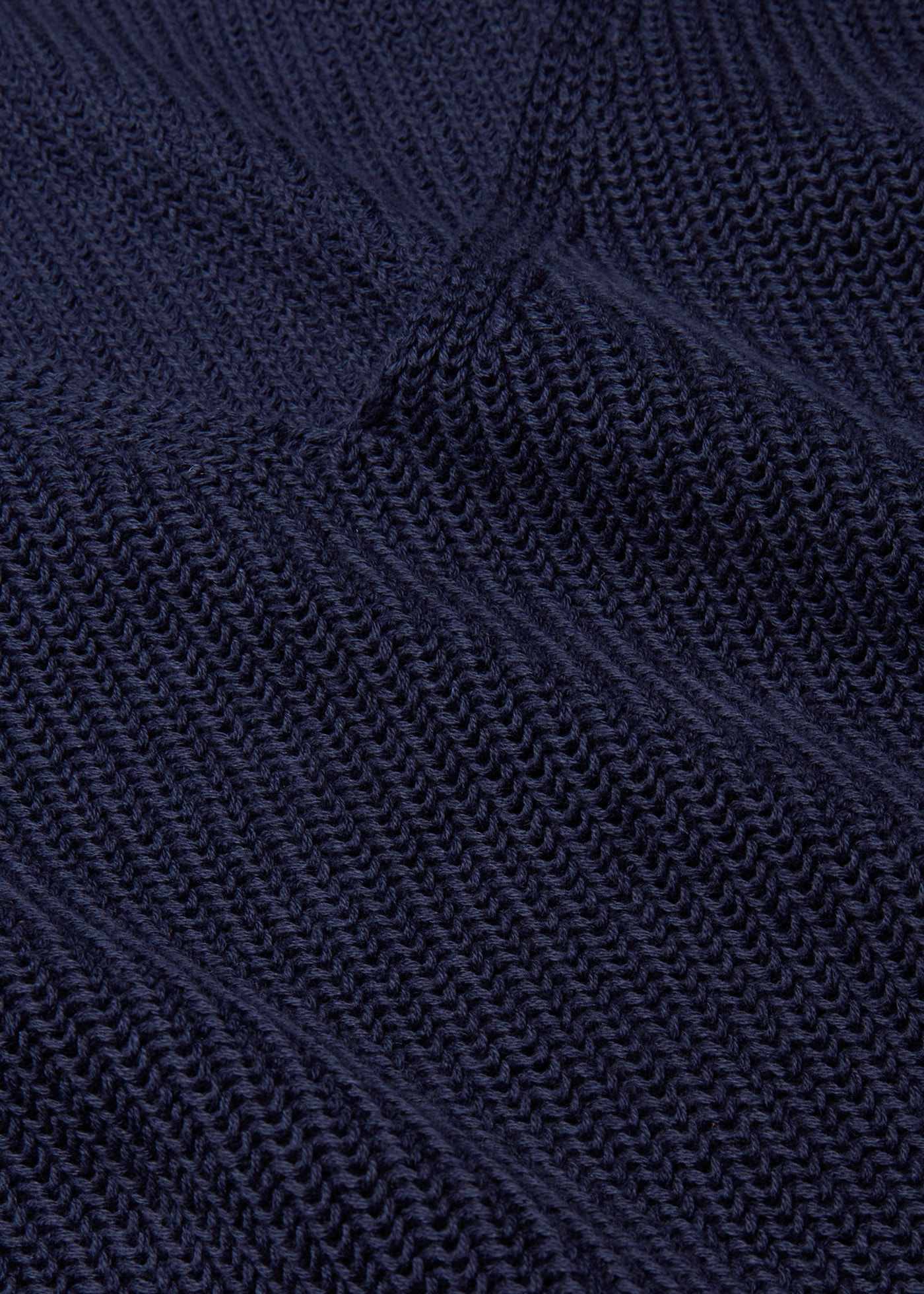 bonprix Strickpullover »Gerippter Pullover aus reiner Baumwolle« aus reiner Baumwolle, mit V-Ausschnitt, unifarben, lässige Passform