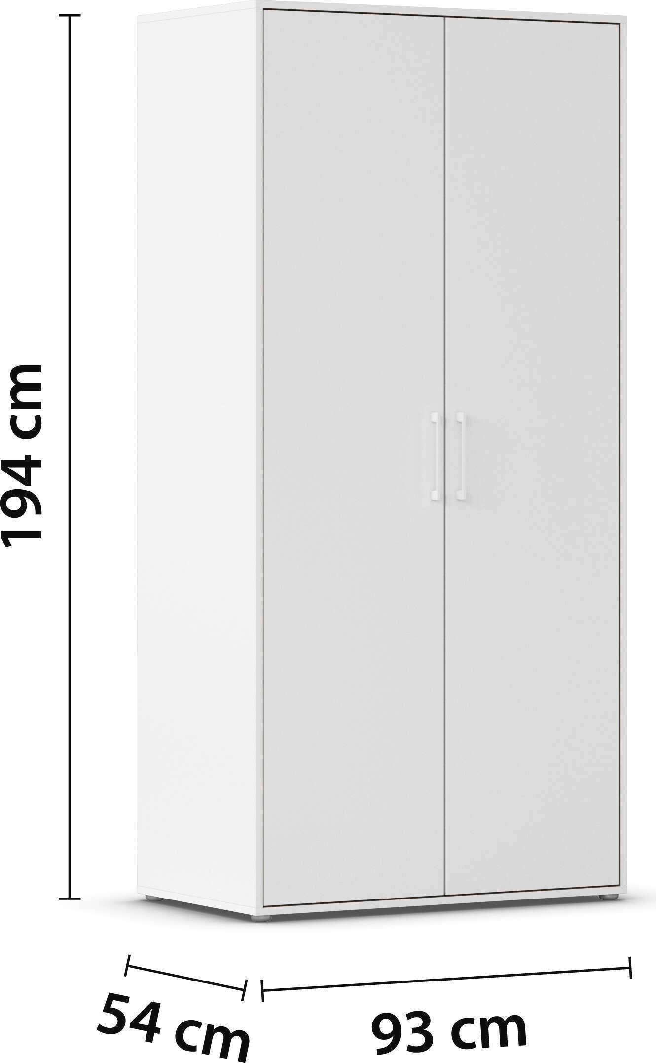 INOSIGN BY RAUCH Kleiderschrank »Schrank Garderobe Schlafzimmer Stauraum PAULLY TOPSELLER Wäscheschrank«, (mit 3 unterschiedlichen Griff-Varianten) 3 Griffvarianten MADE IN GERMANY