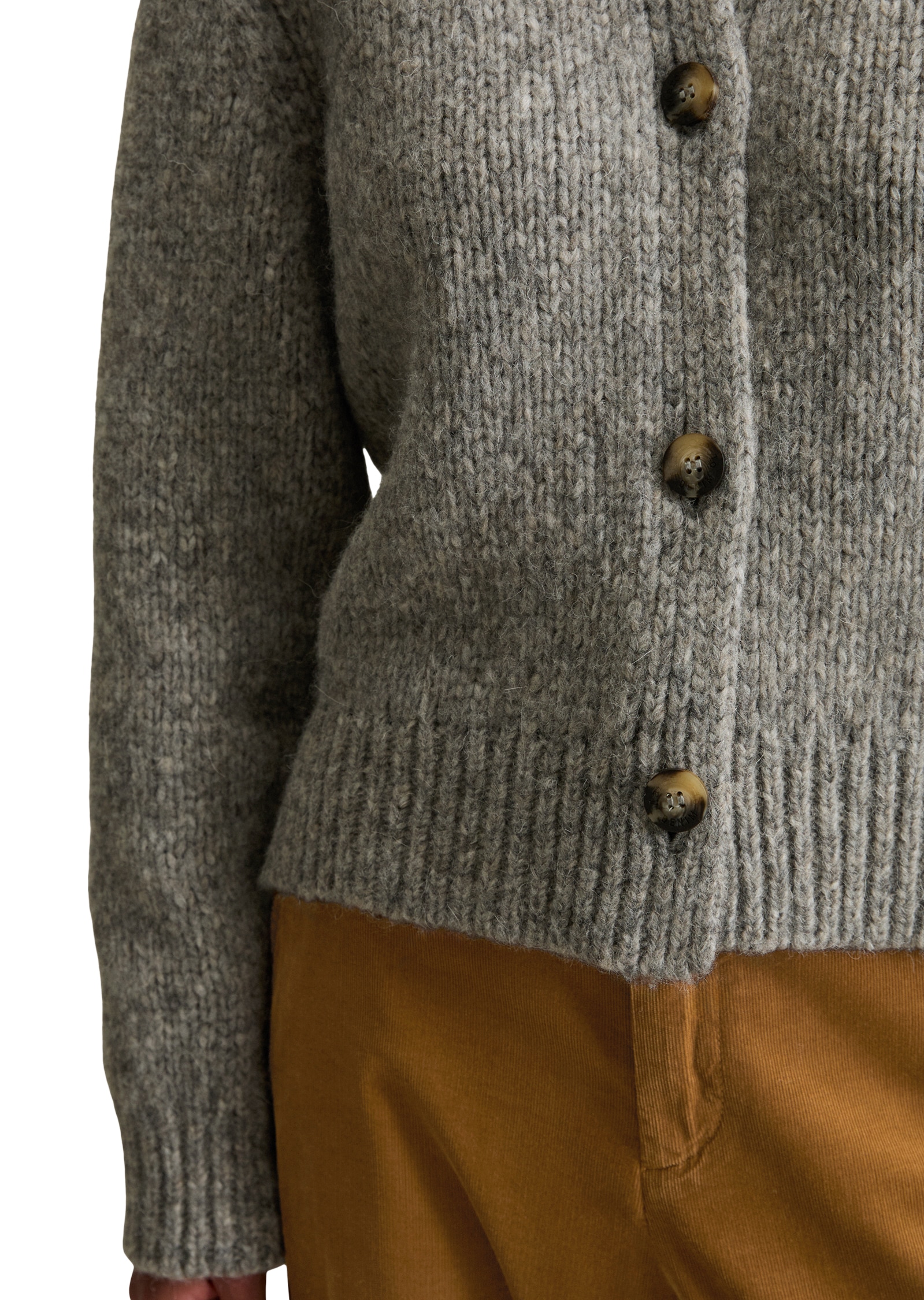Marc O'Polo DENIM Cardigan, regular fit aus weichem Schurwolle-Mix, meliert