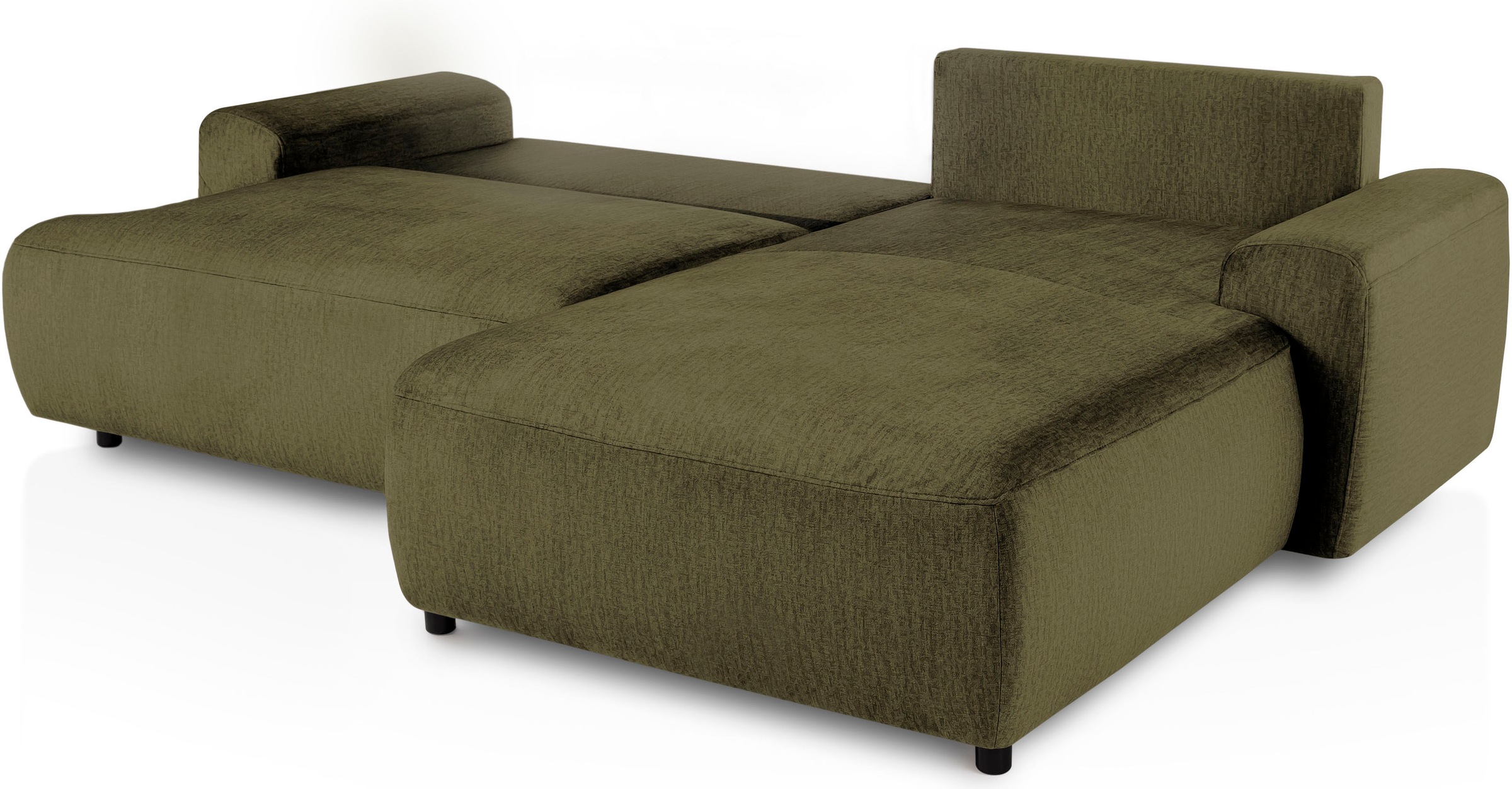 exxpo - sofa fashion Ecksofa »Game, gemütlich mit 5 Rückenkissen und 2 Zierkissen, L-Form«, inkl. Bettfunktion und Bettkasten, bequem, tolle Verarbeitungsdetails