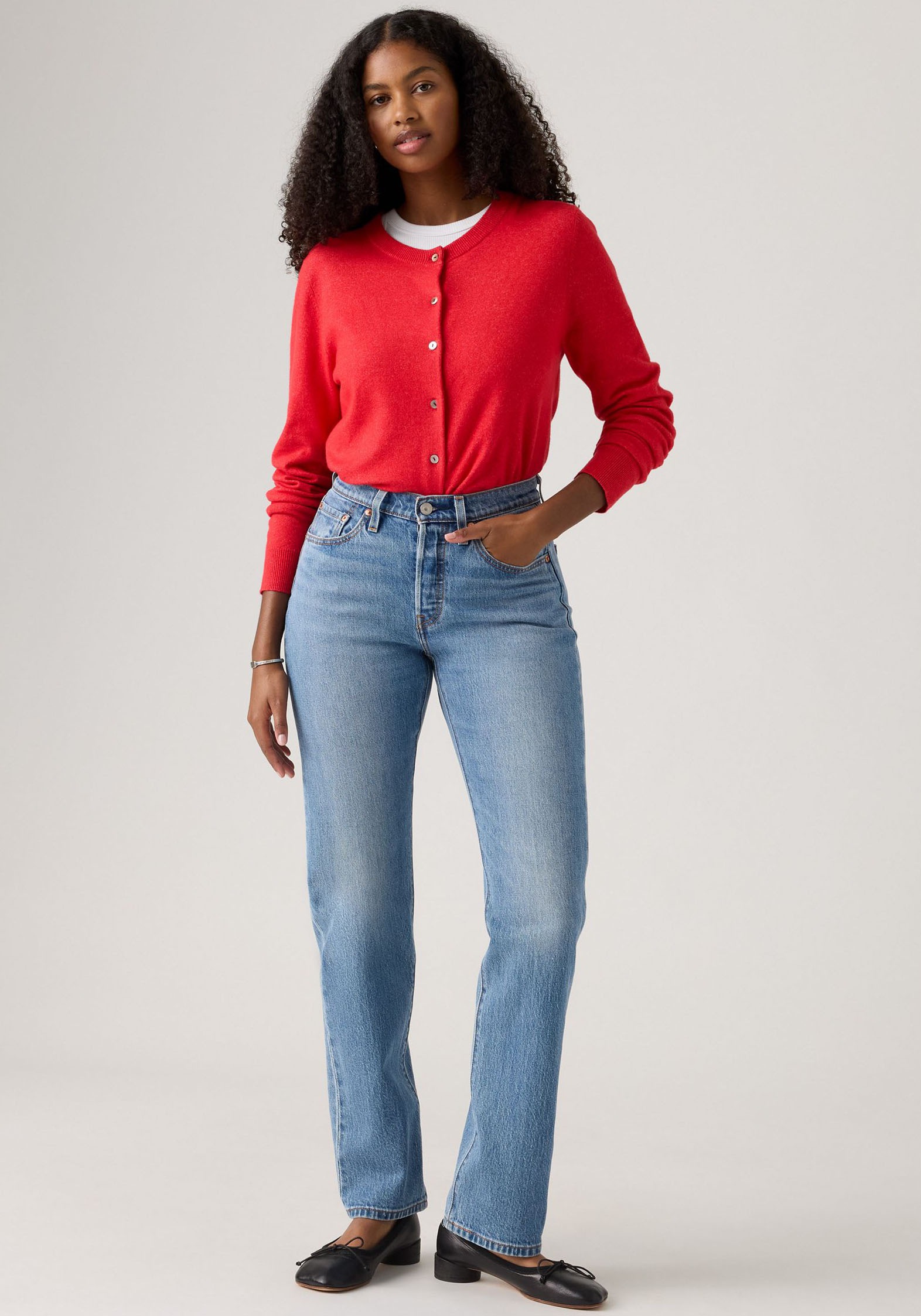 Levi's® Stretch-Jeans »LV Jeans 501 CURVE BLACKS«, mit gerader Beinform