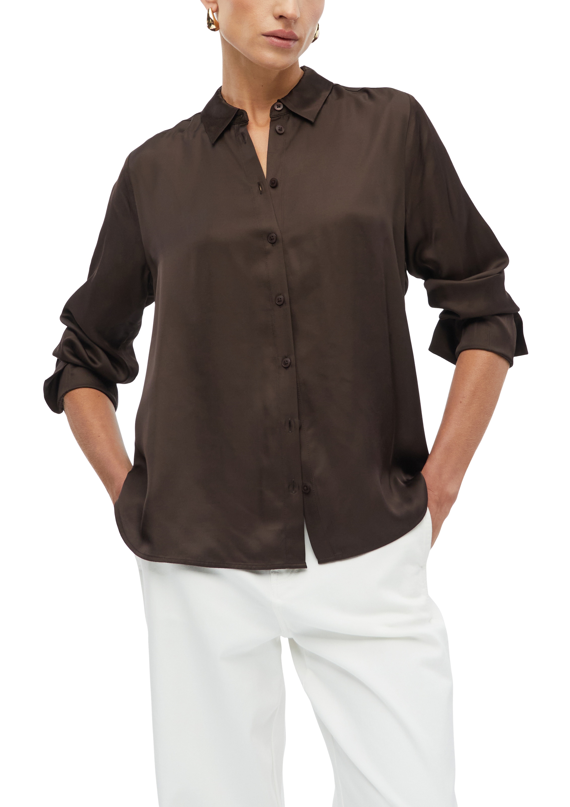 s.Oliver BLACK LABEL Langarmbluse aus Viskose