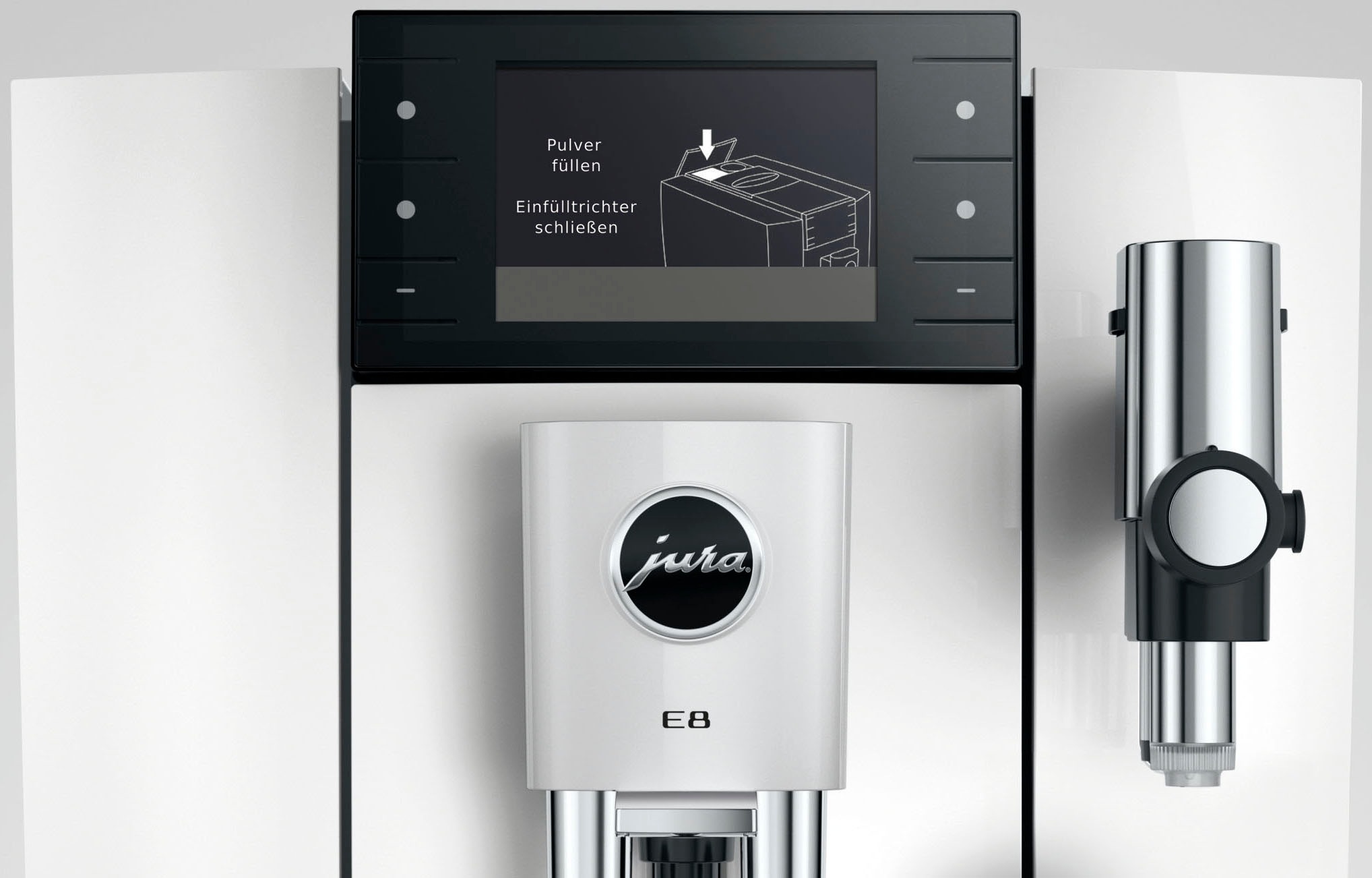 JURA Kaffeevollautomat »15747 E8 (ED), Piano White« 27 Spezialitäten, WiFi, Hot & Light Brew, Sweet