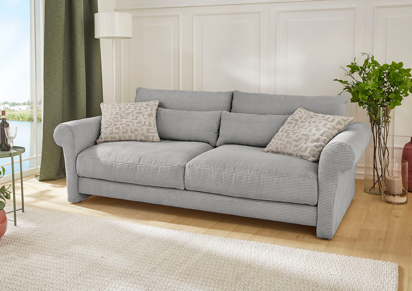 Jockenhöfer Gruppe Big-Sofa »Maxima«, Federkern,Schaumflocken,hervorragendes Sitzgefühl,Bezug in Cord