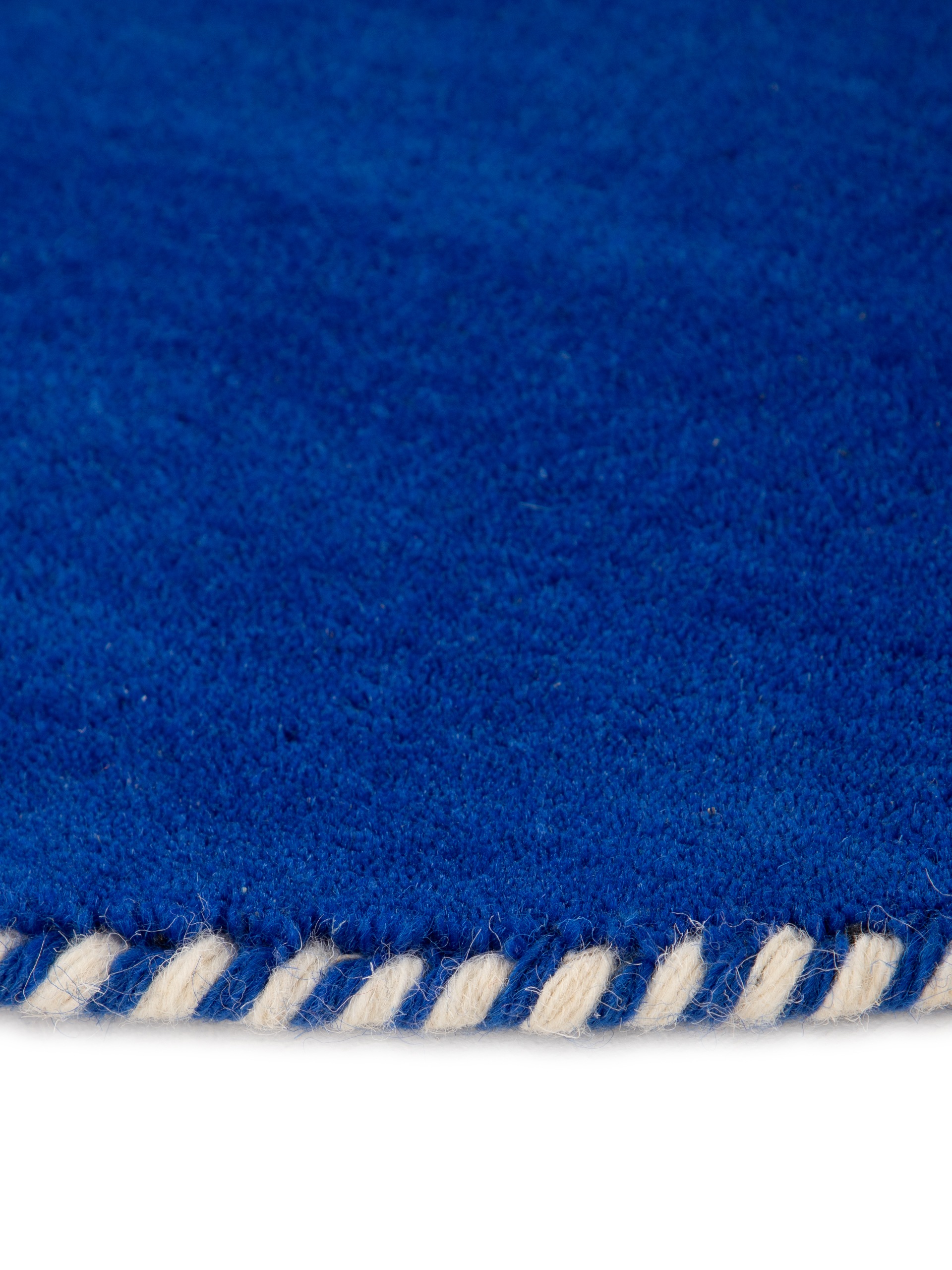 carpetfine Wollteppich »Gabbeh Lola Uni«, rund, 14 mm Höhe, mit natürlichem Pflanzenmaterial von Hand gewebt, auch als Läufer