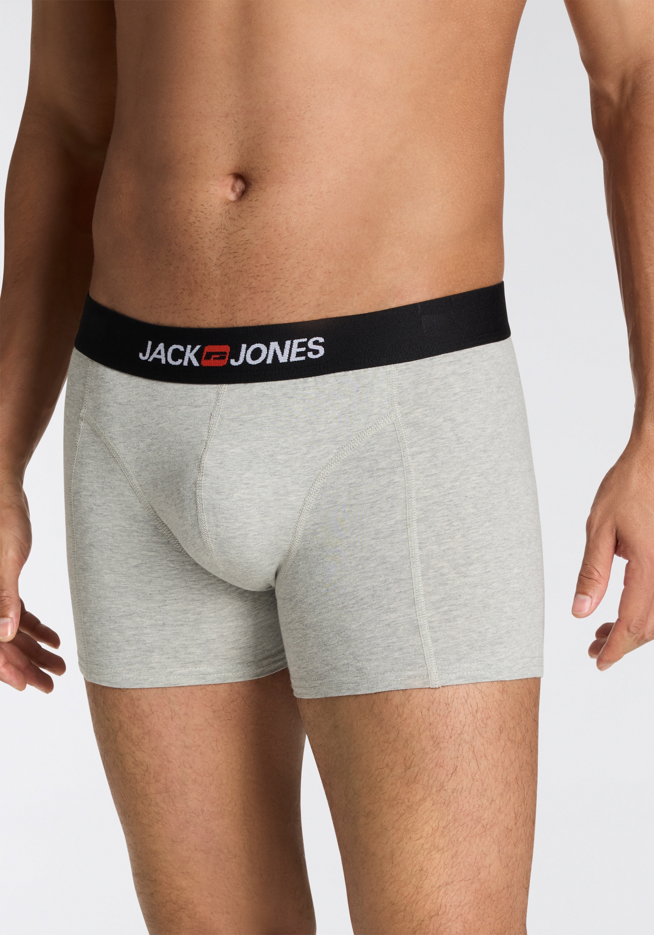 Jack & Jones Trunk »JACOLD – Boxershorts mit farbigem Bund im 6er-Pack«, (Packung, 6 St.), Druck, modisch, regular fit, Jersey