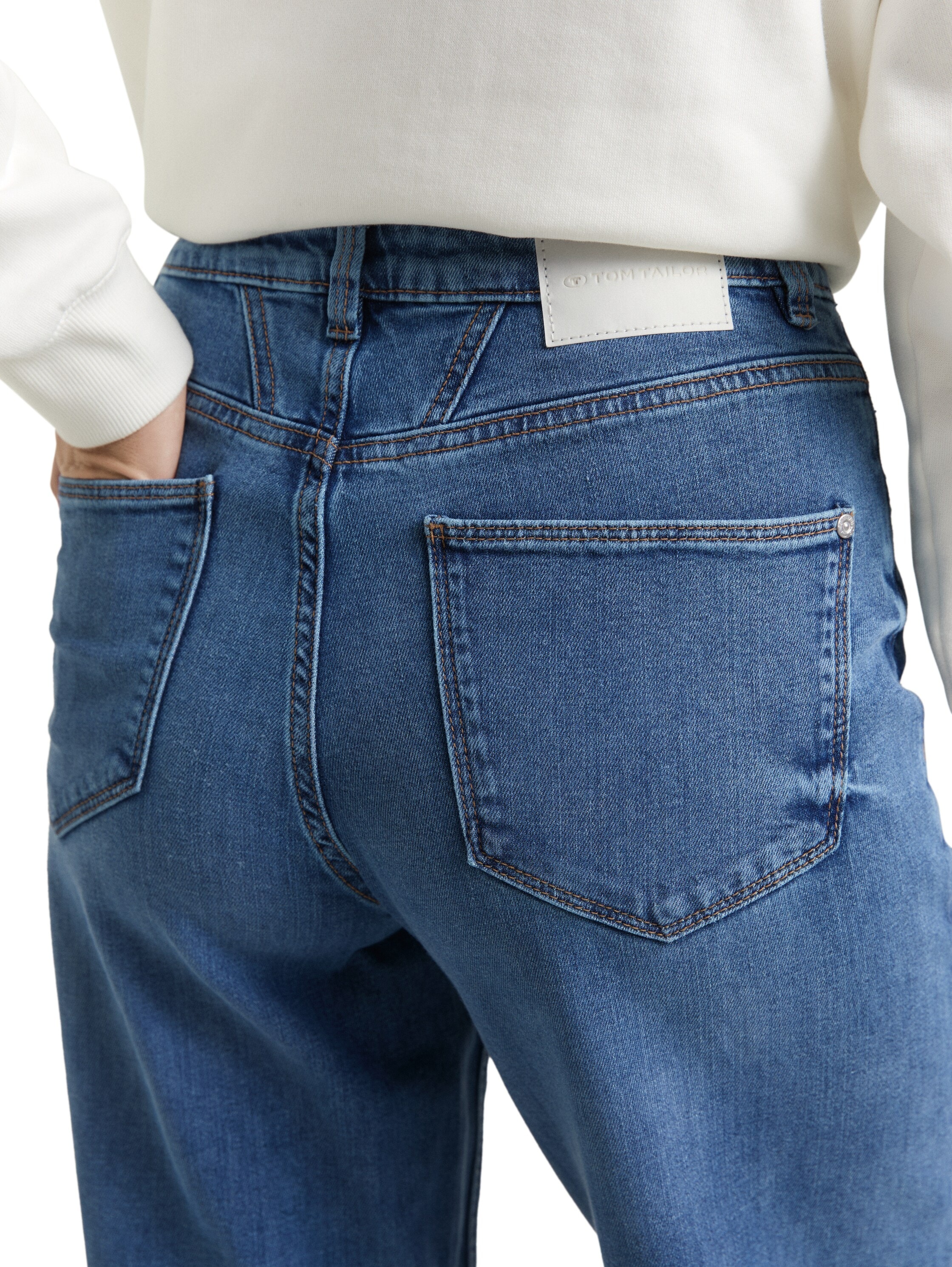 TOM TAILOR Weite Jeans im Four-Pocket Style