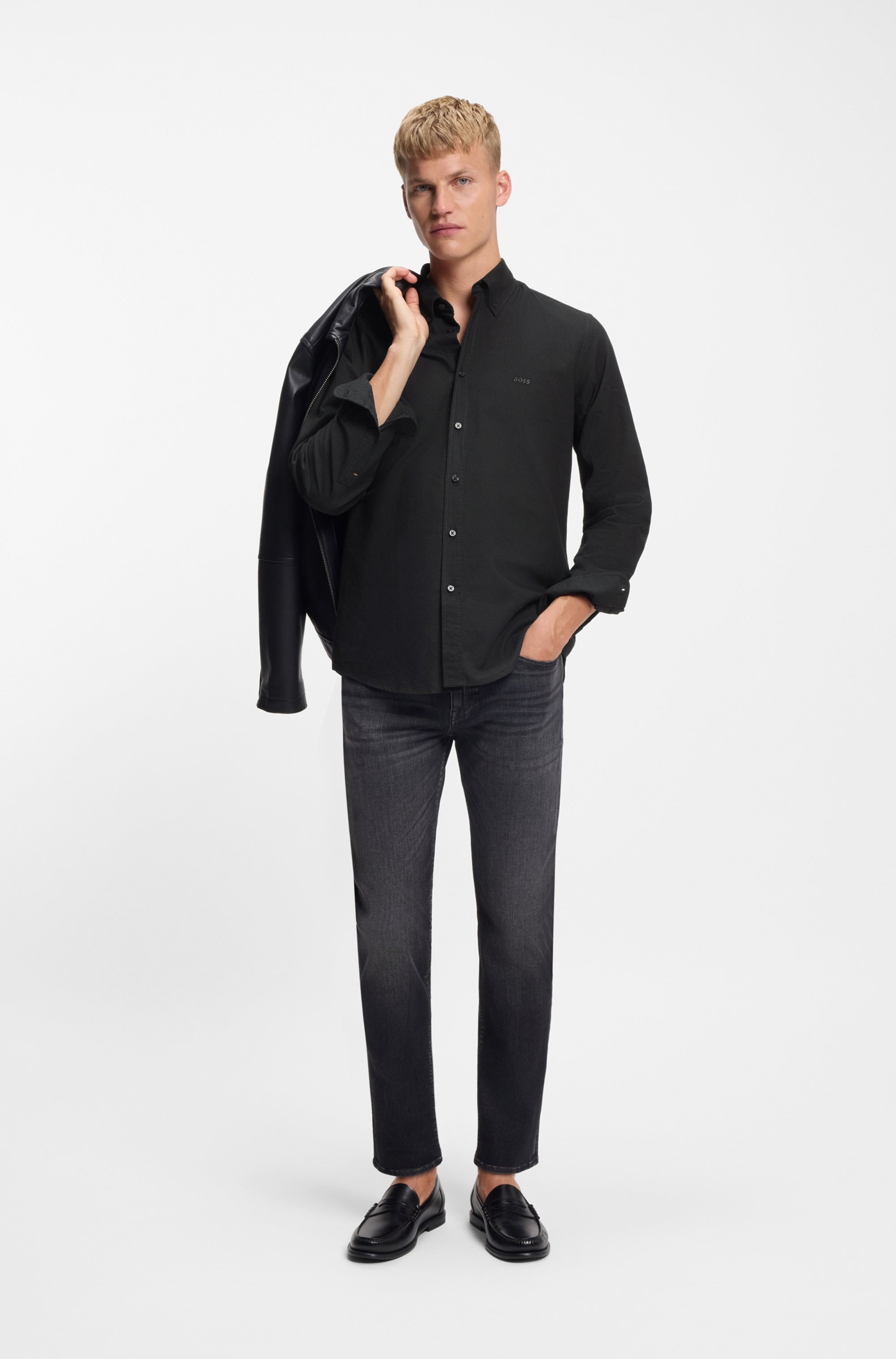 BOSS ORANGE Businesshemd »Rickert« mit Button-down-Kragen