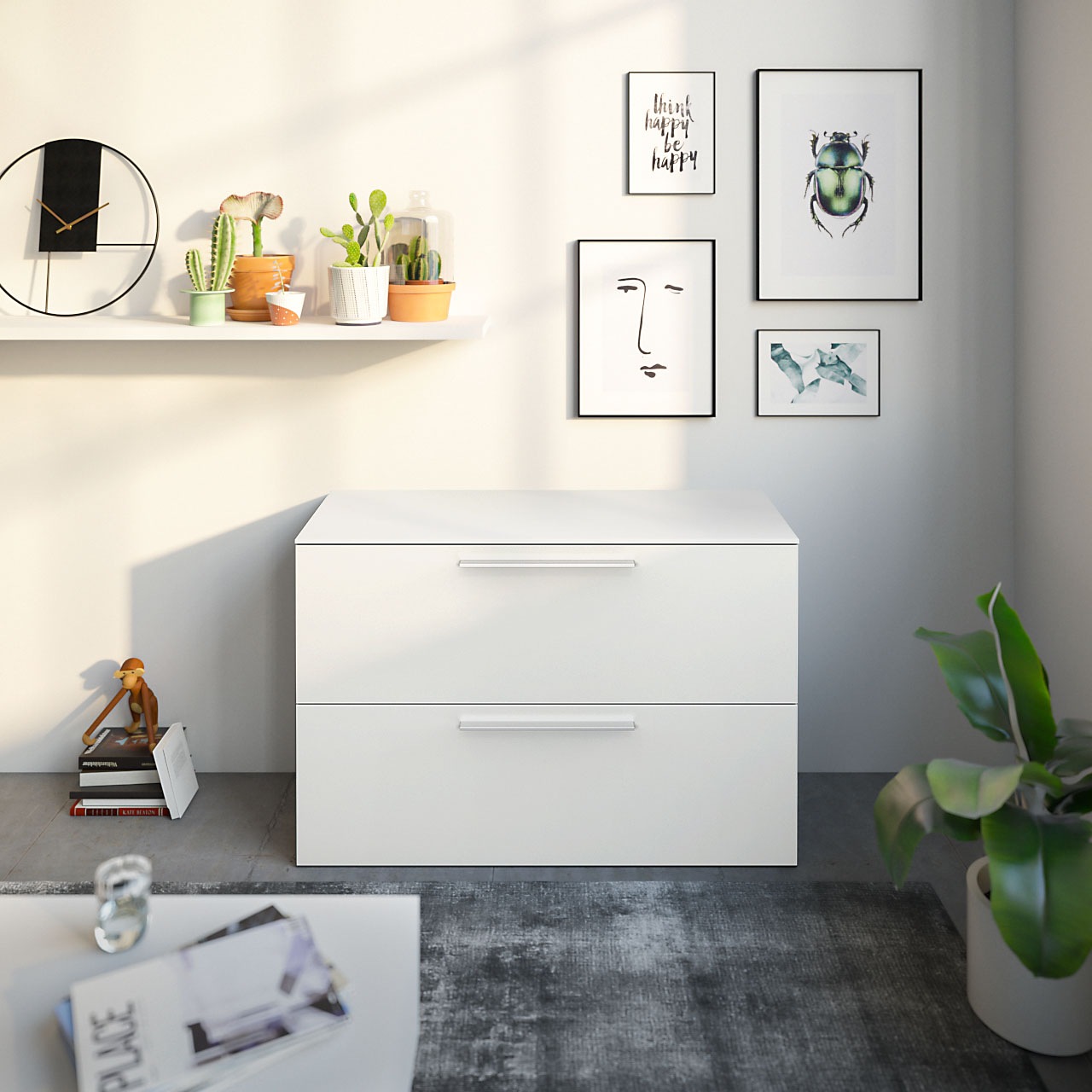 GALLERY M branded by Musterring Lowboard »Arrive 7318«, Breite 120,3 cm, mit 2 Auszügen, Höhe 80 cm