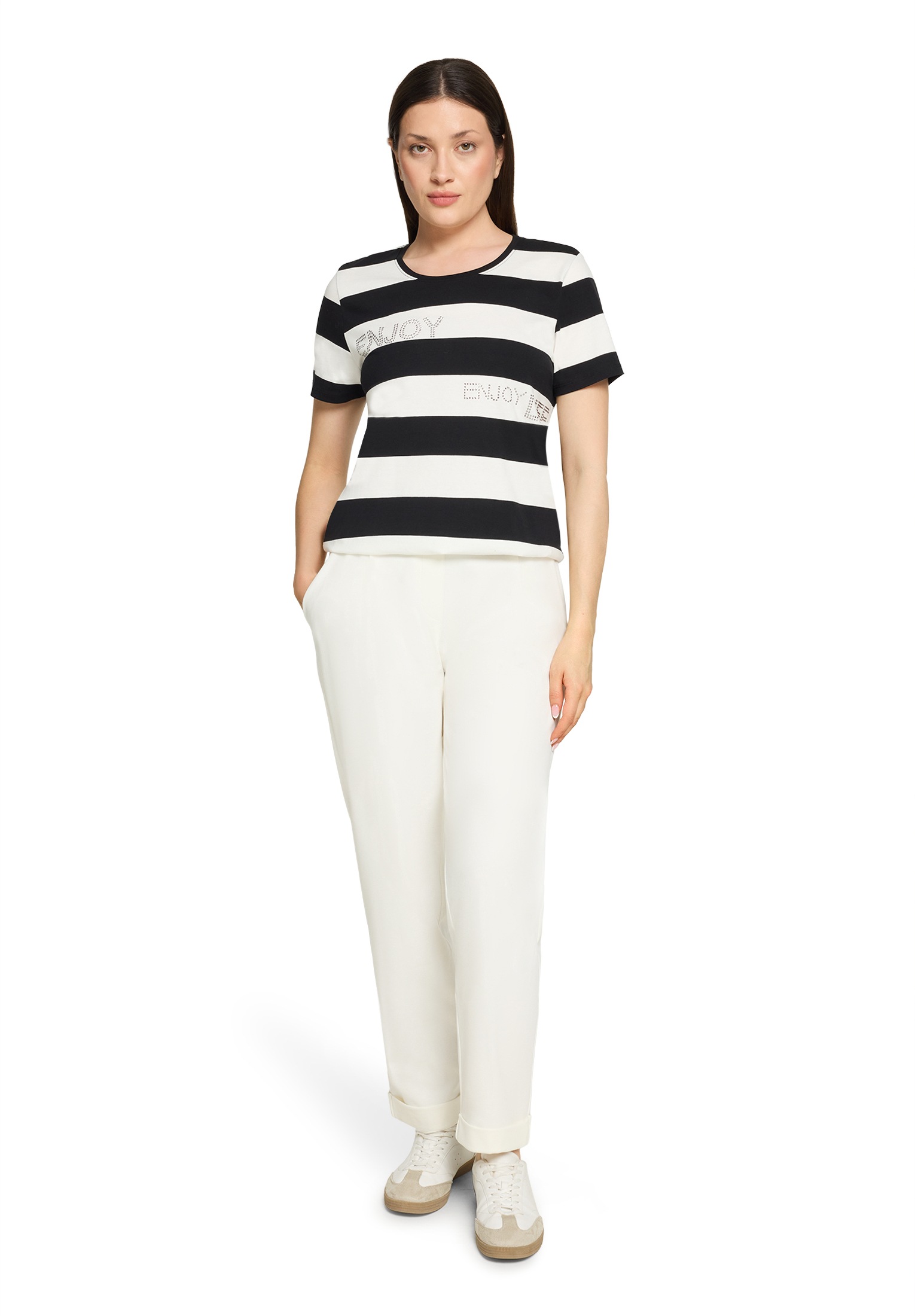 Betty Barclay 3/4-Arm-Shirt »Ringelshirt mit Tunnelzug«