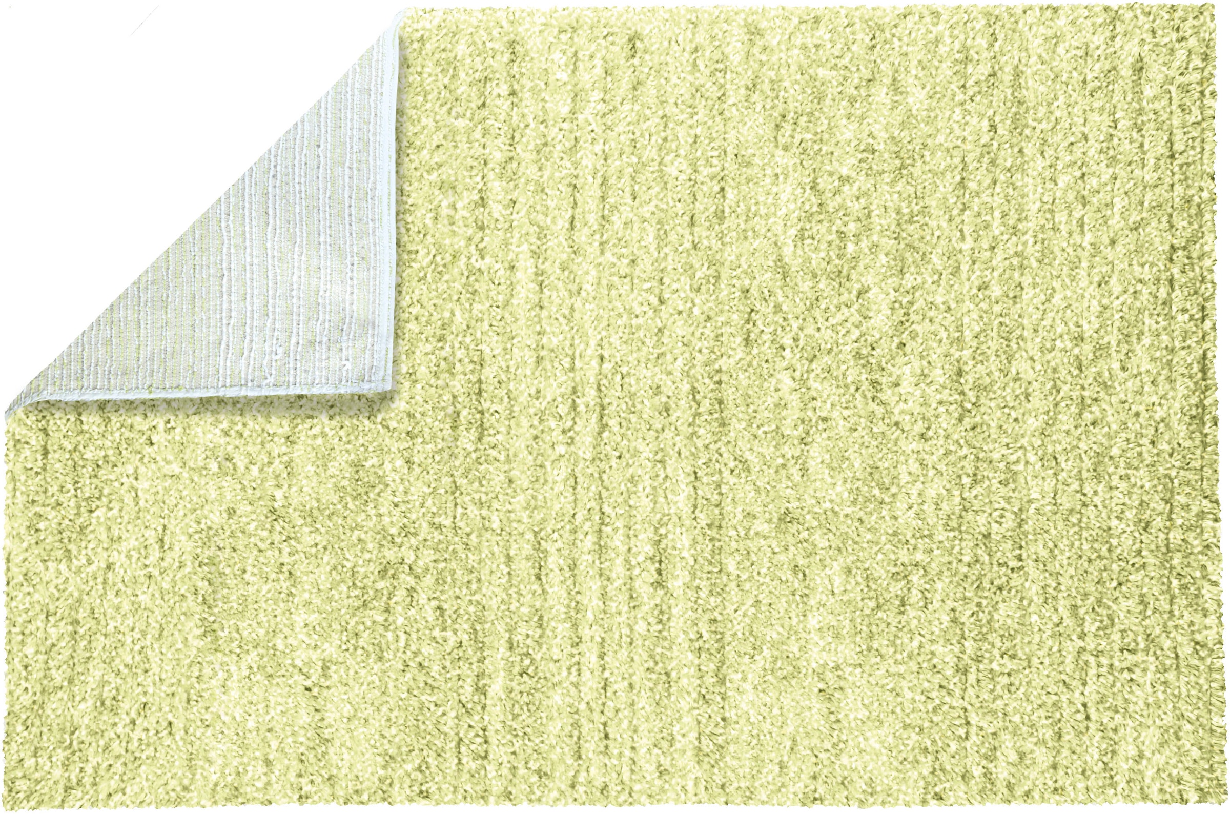 Kleine Wolke Badematte »»Planta«, Badvorleger, Badezimmer Teppich« Höhe 8 mm rutschhemmend beschichtet fußbodenheizungsgeeignet Badteppich, Uni Farben, Streifen Design, Hoch-Tief Effekt