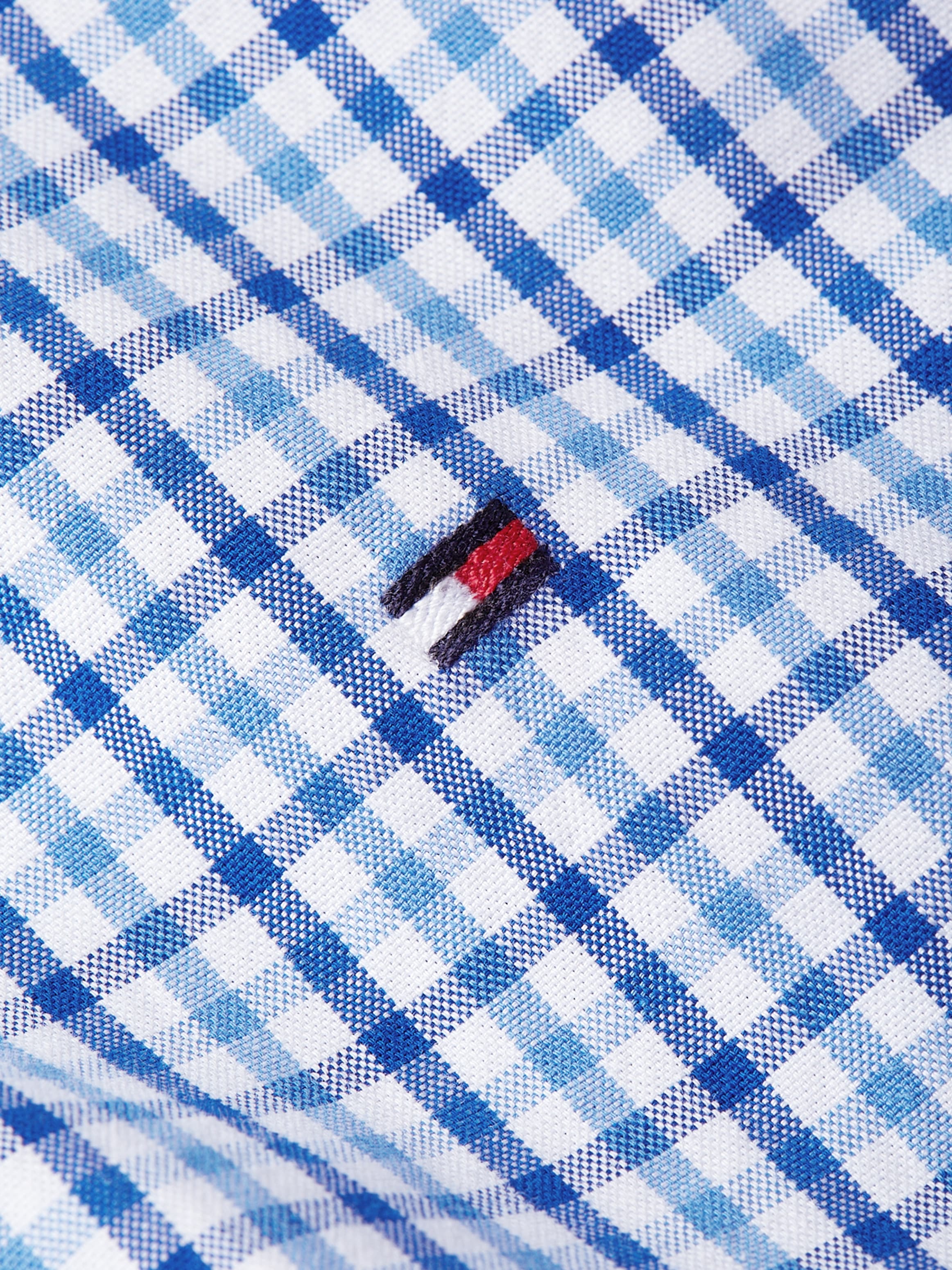 Tommy Hilfiger Langarmhemd »CL W-OXFORD CHECK RF SHIRT«, mit dezenter  Labelflag auf der Brust online kaufen bei OTTO