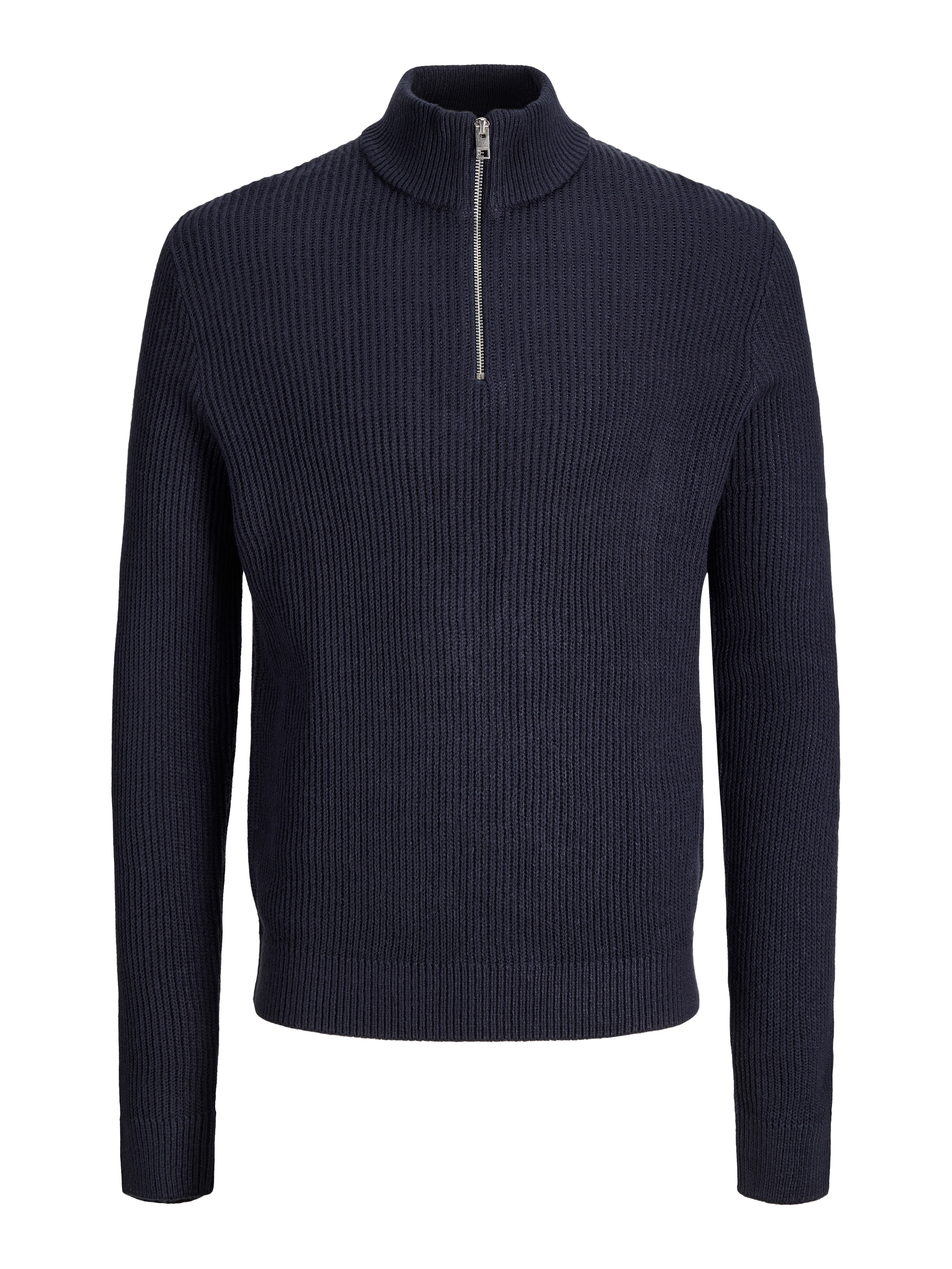 Jack & Jones Troyer »JJPANNEL KNIT HALF ZIP AW26« Materialmix, regular fit