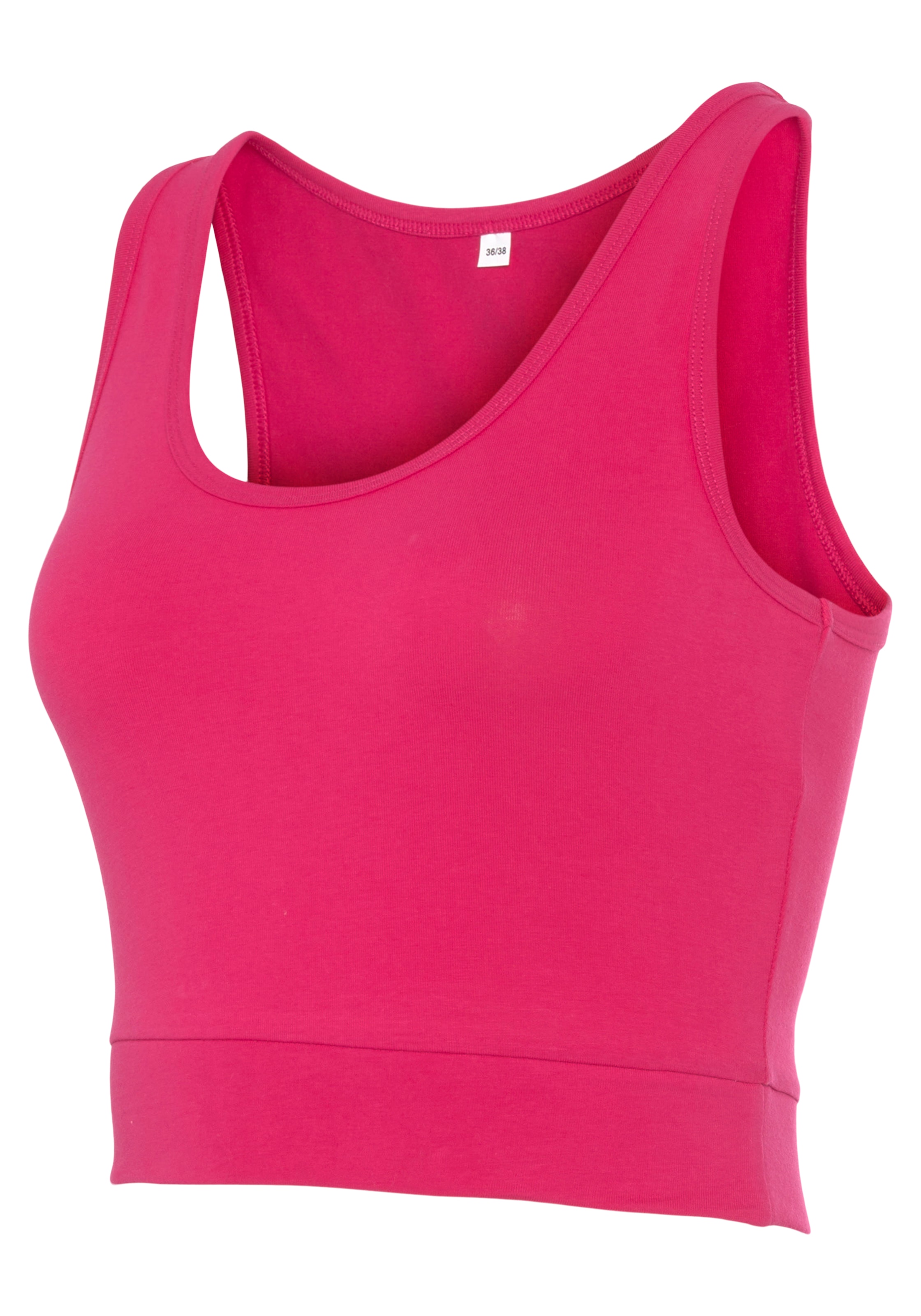 LASCANA ACTIVE Sporttop »-Basic-Crop-Top«, mit breiten Trägern