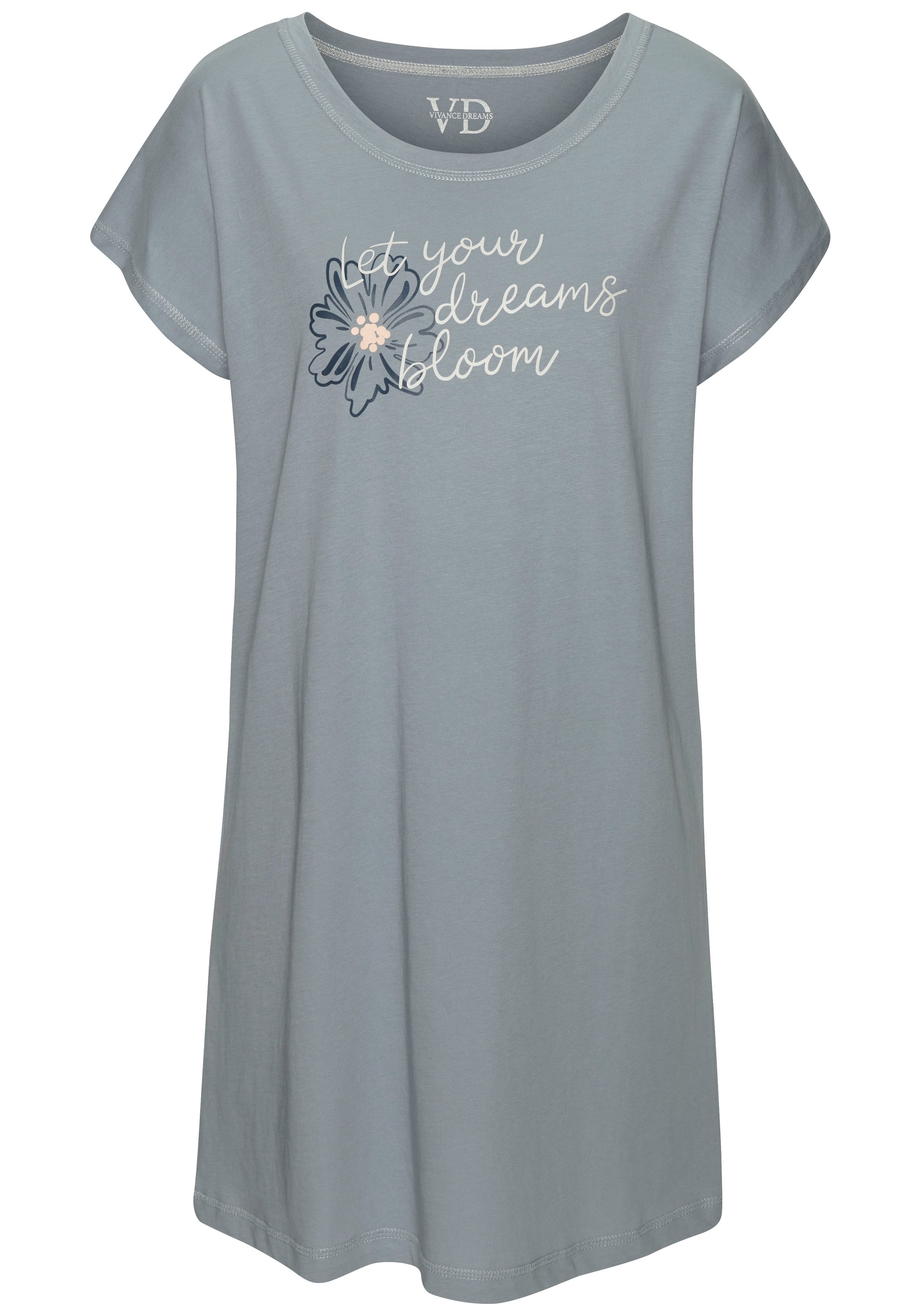 Vivance Dreams Nachthemd 1-teilig,  mit schönem Frontprint