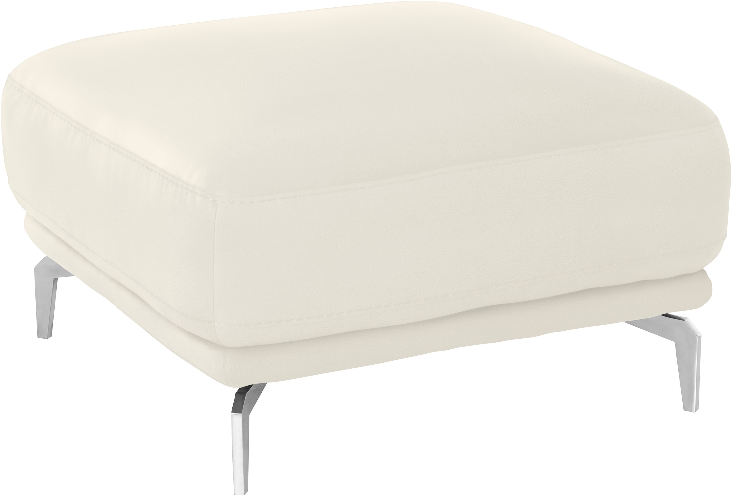 W.SCHILLIG Hocker »montanaa« mit Metallfüßen in Chrom glänzend, Breite 71 cm