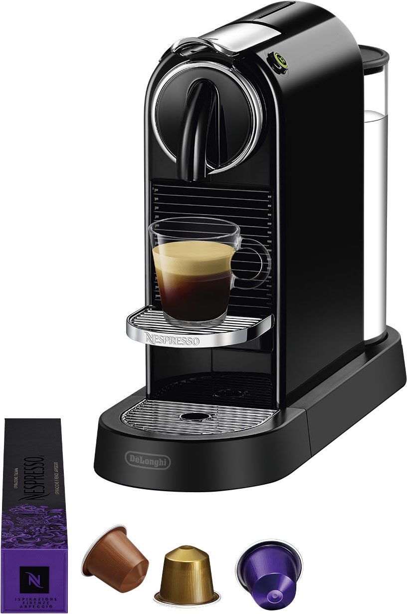 Kapselmaschine »CITIZ EN 167.B von DeLonghi, Black«, inkl. Willkommenspaket mit 14...