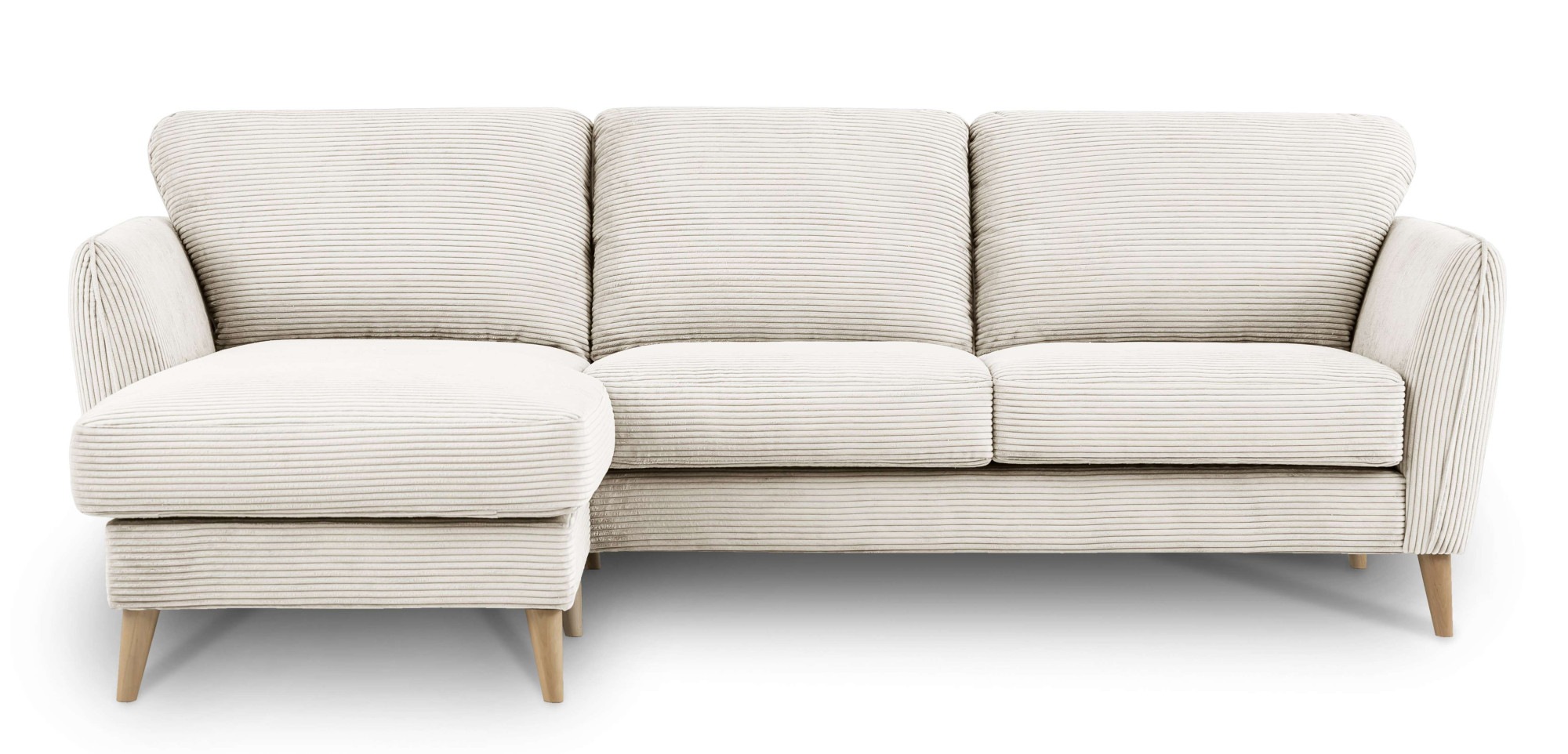 Home affaire Ecksofa »MARSEILLE (242/152cm),L-Form, Rec. rechts/links«, Massivholzbeine aus Eiche, in verschieden Bezügen und Farbvarianten