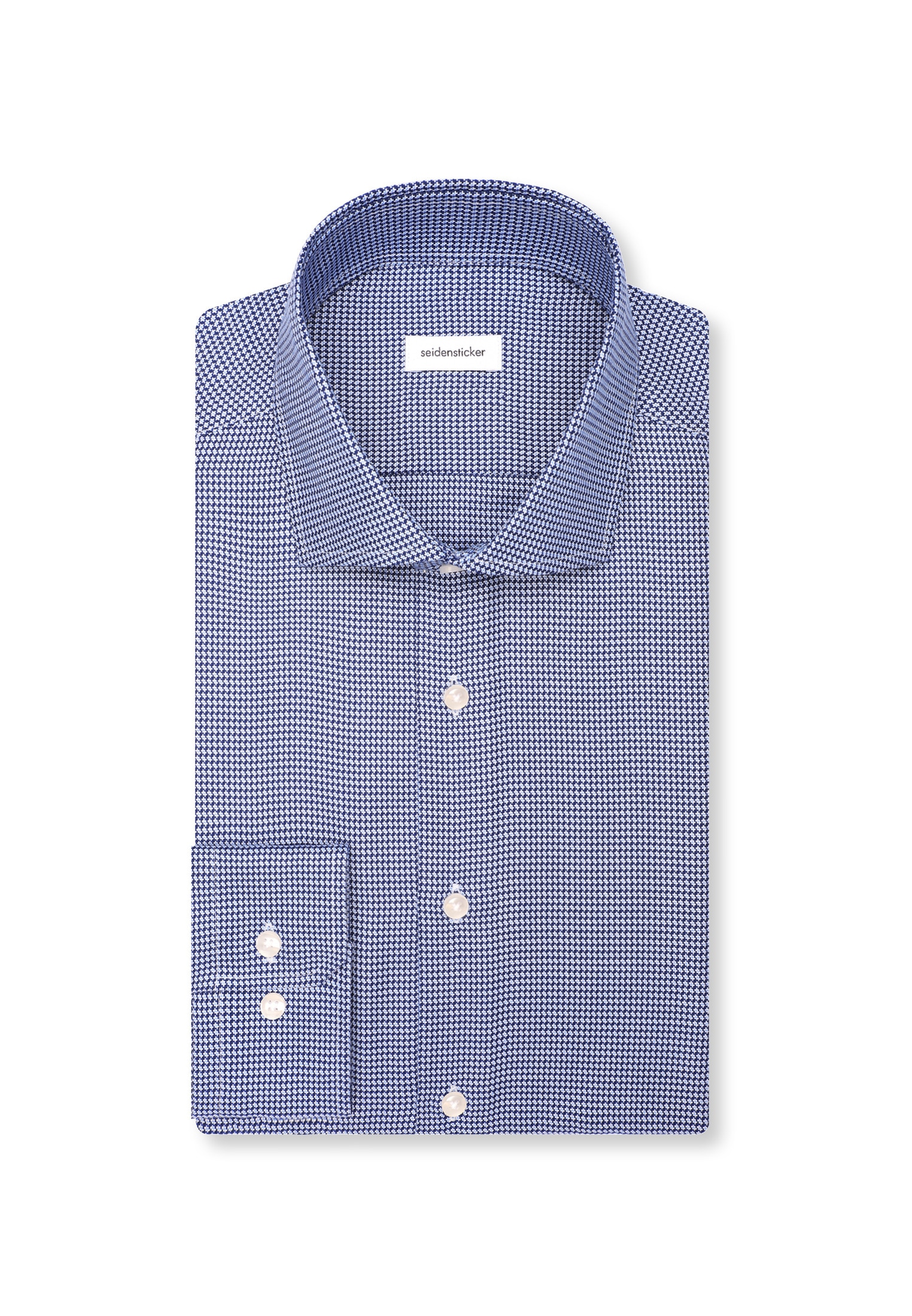 seidensticker Businesshemd »Schwarze Rose« Slim 1/1 Kentkragen Struktur