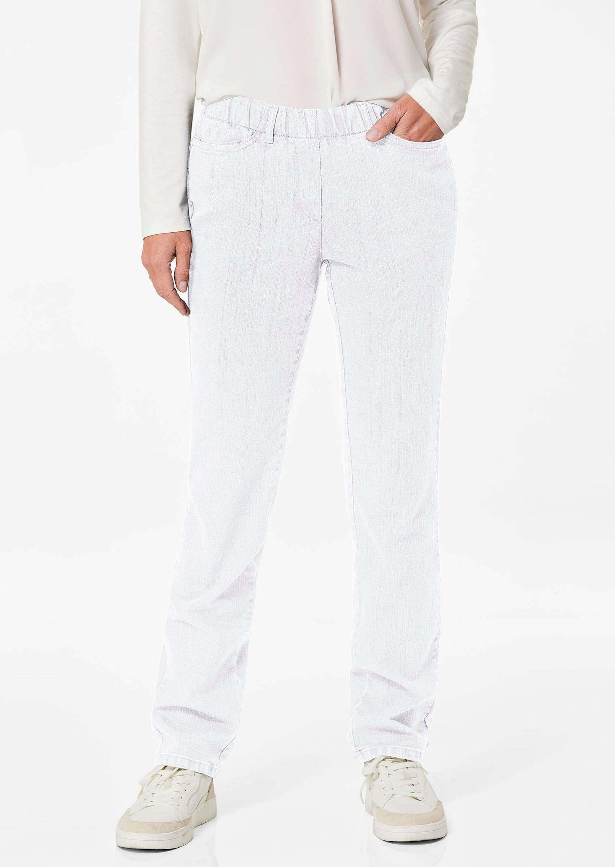 GOLDNER Regular-fit-Jeans »Kurzgröße Klassische Jeansschlupfhose LOUISA«