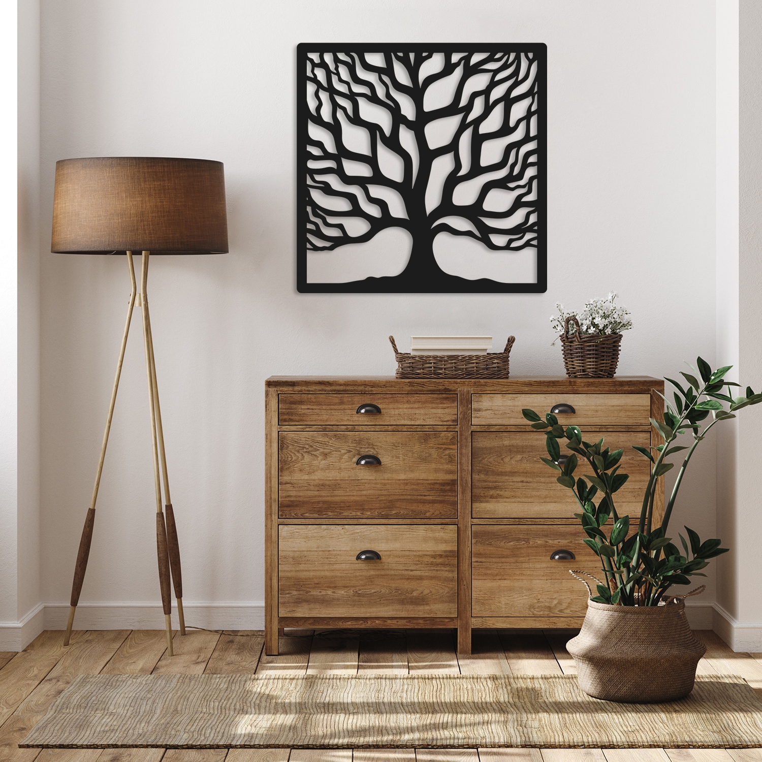 OTTO home Wandbild »Lebensbaum durchsichtig mit Lochbohrung für leichte Anbringung« Baum | Baumbilder | Wald 1 Stk. tlg. Lebensbaum, Schwebeeffekt dank der Transparenz