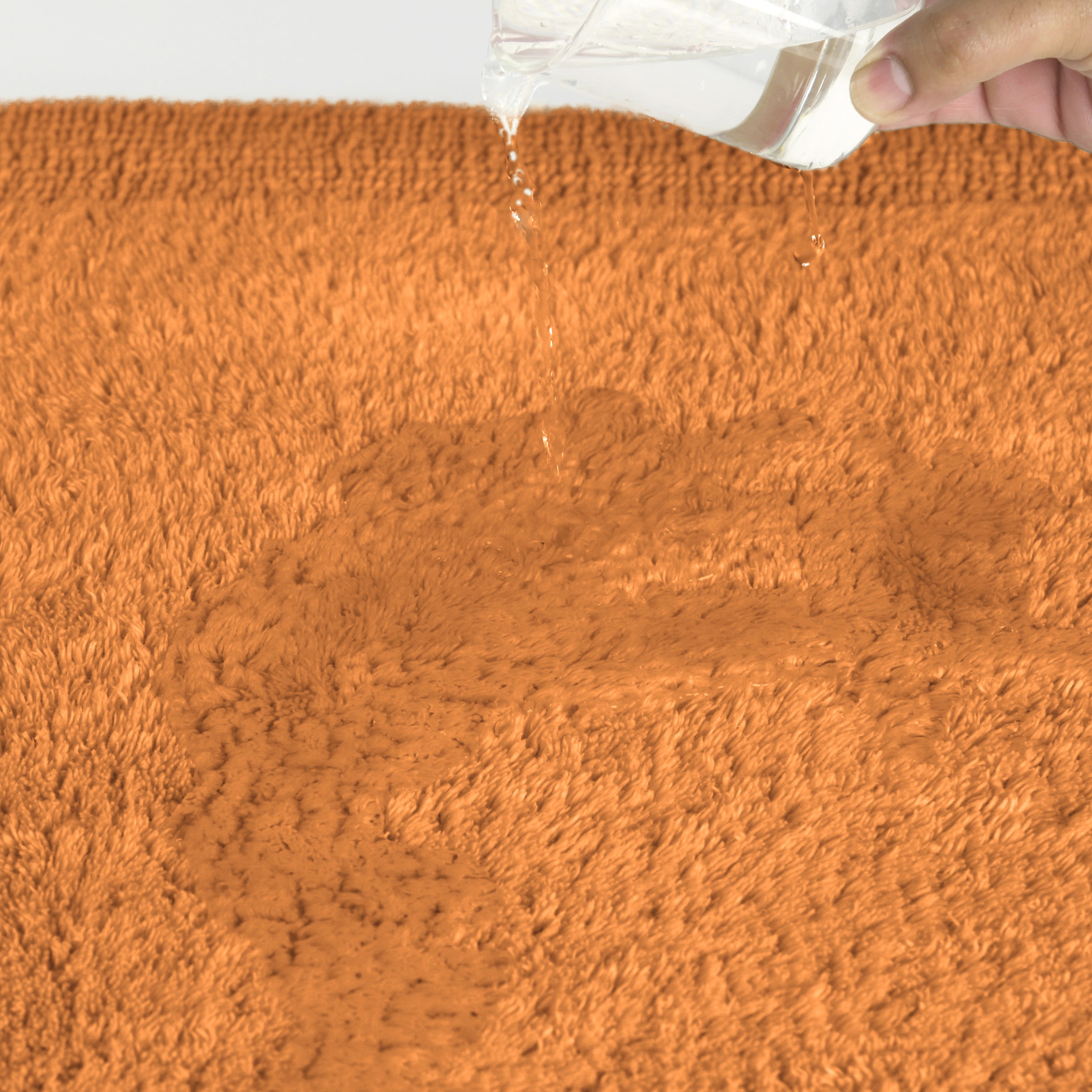 my home Badematte »Kapra, Badvorleger, Badezimmer Teppich«, beidseitig nutzbar-fußbodenheizungsgeeignet-strapazierfähig, mit Bordüre, Badteppich, Badematte, Baumwolle