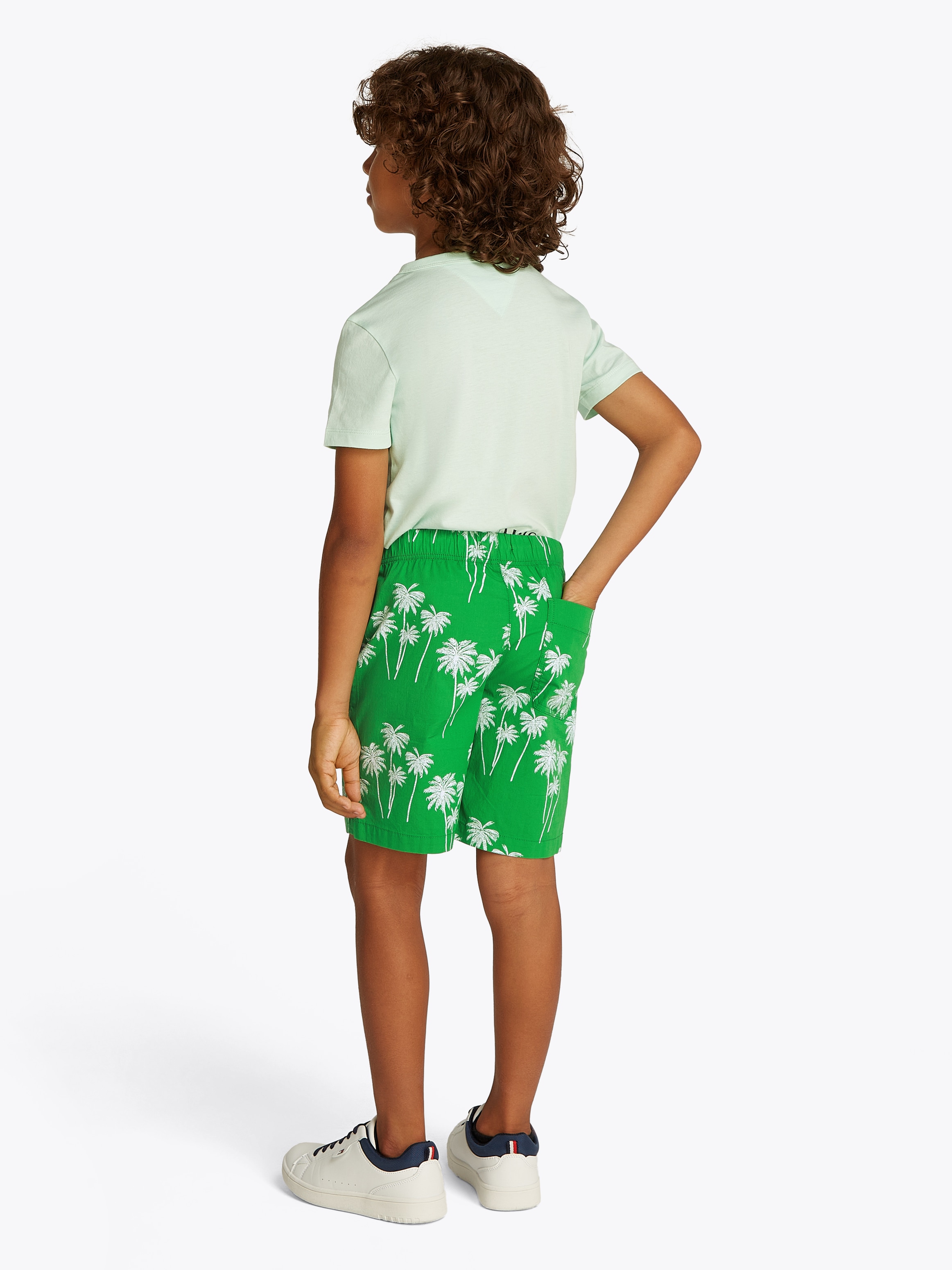 Tommy Hilfiger Shorts »STRETCH POPLIN PRINTED SHORT«, mit Palmenprint