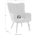 Homexperts Sessel »ULLA«, (1 St.), wahlweise mit oder ohne Hocker