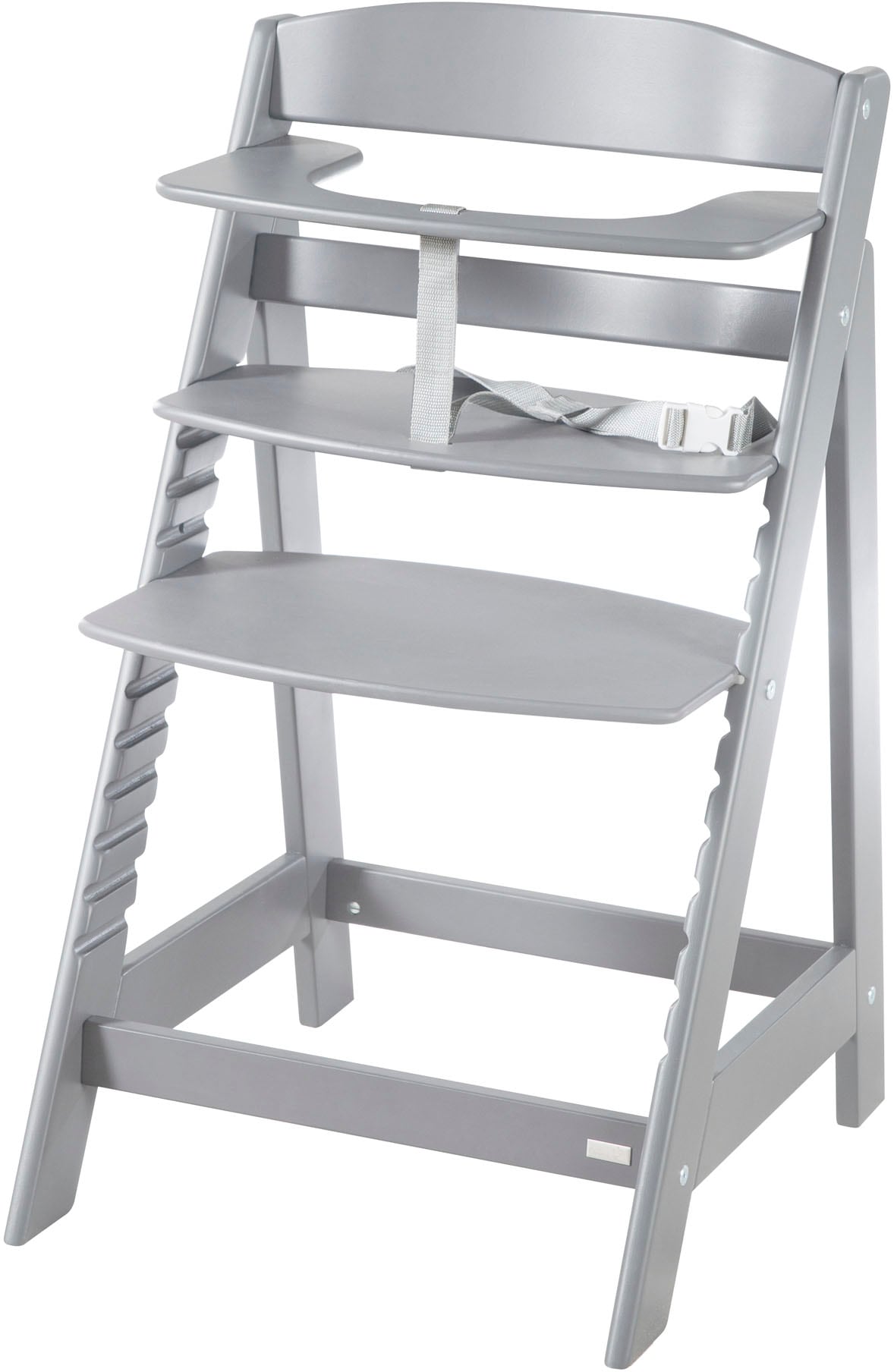 roba® Hochstuhl »Treppenhochstuhl 2-in-1 Set Born Up taupe«, mit Neugeborenen-Aufsatz, Stone gesteppt