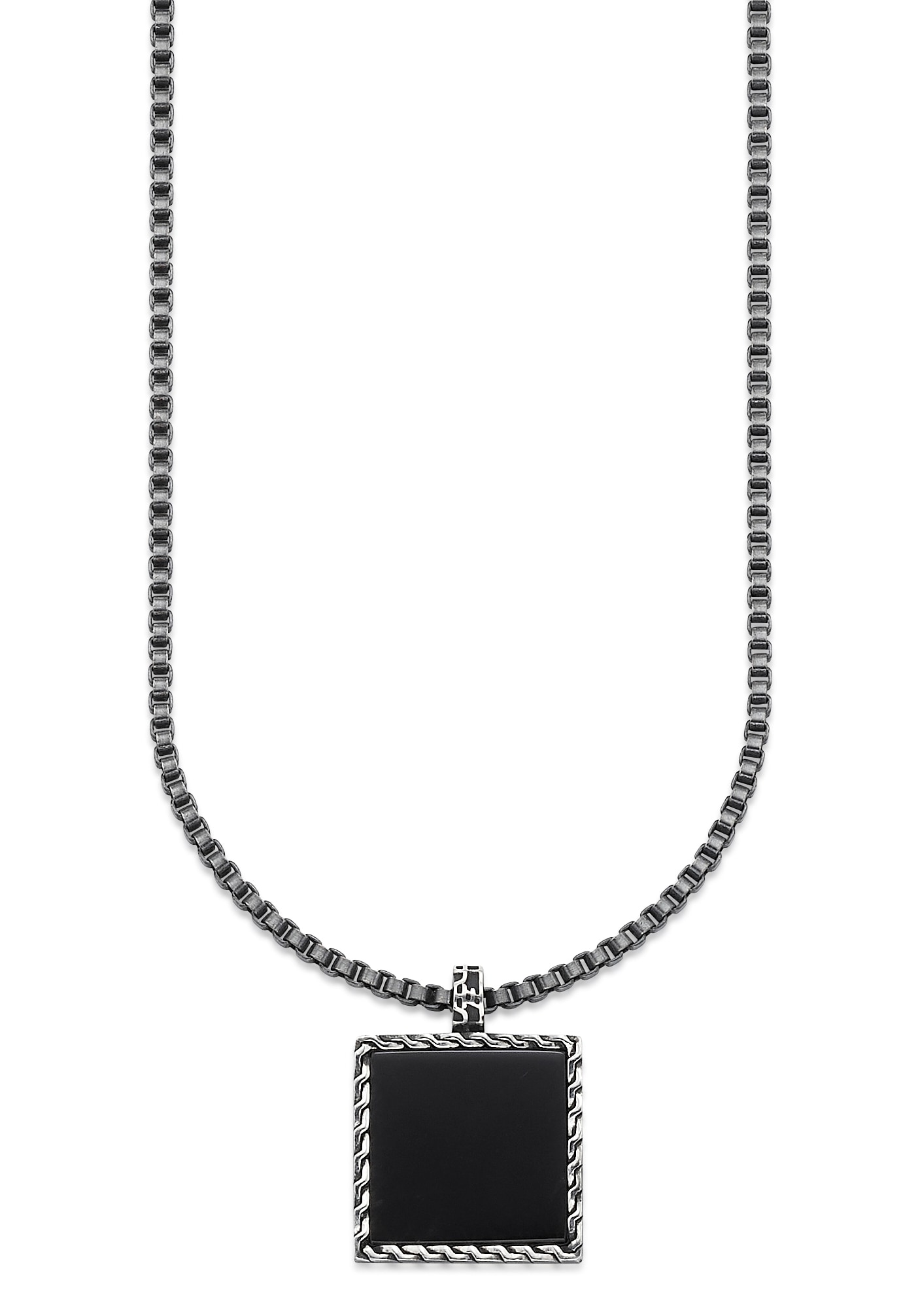 HECHTER PARIS Kette mit Anhänger »Schmuck Geschenk Silber 925 Halsschmuck Halskette Venezianer Stein«, mit Onyx oder Tigerauge