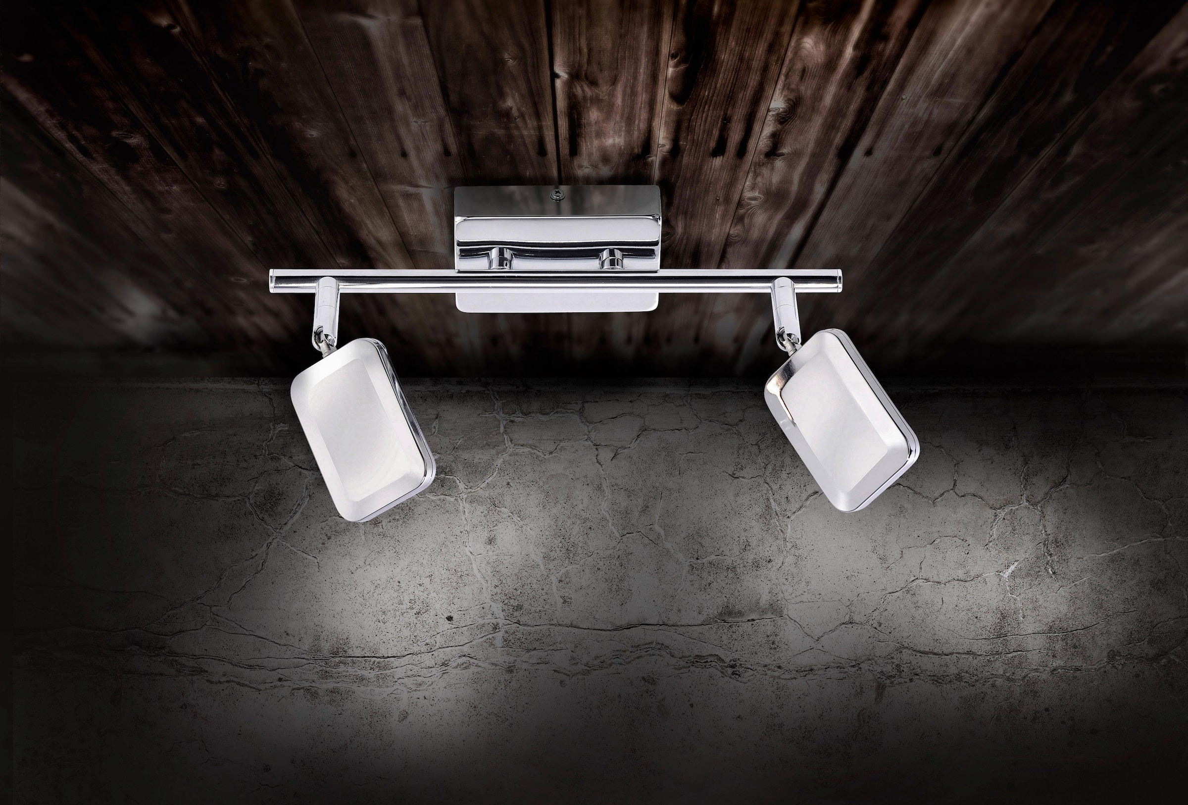 JUST LIGHT Deckenleuchte »WELLA« LED-Board 1 Stk. Warmweiß auch als Wandleuchte geeignet