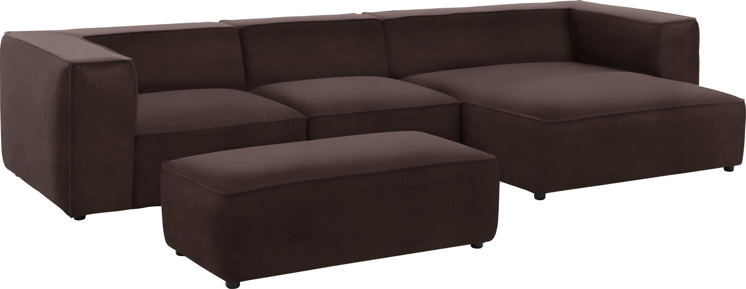 W.SCHILLIG Hocker »around-the-block«, mit eleganter Biese