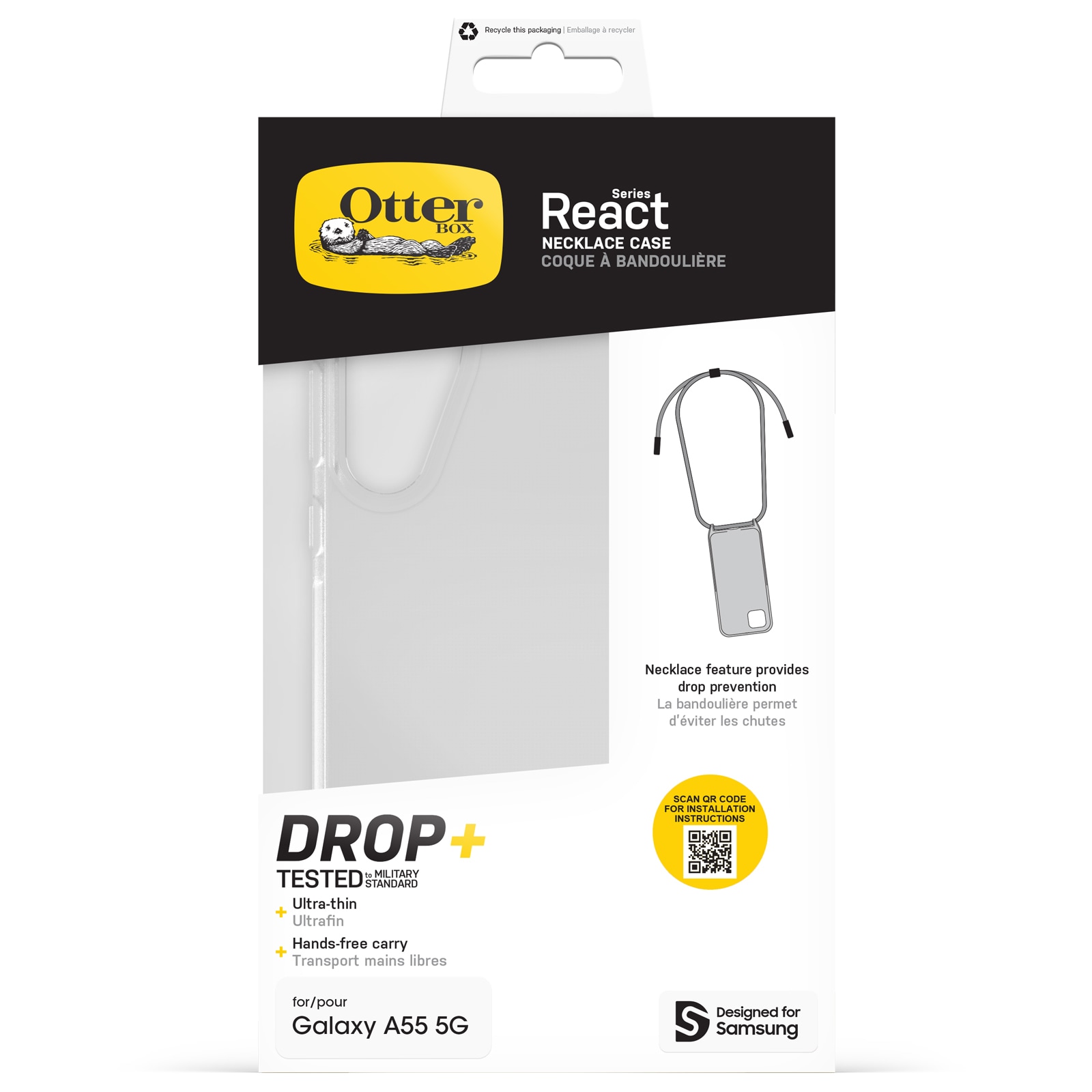 Otterbox Handykette »React Necklace für Samsung Galaxy A55 5G« Smartphones Schutzhülle, Cover, Backcover