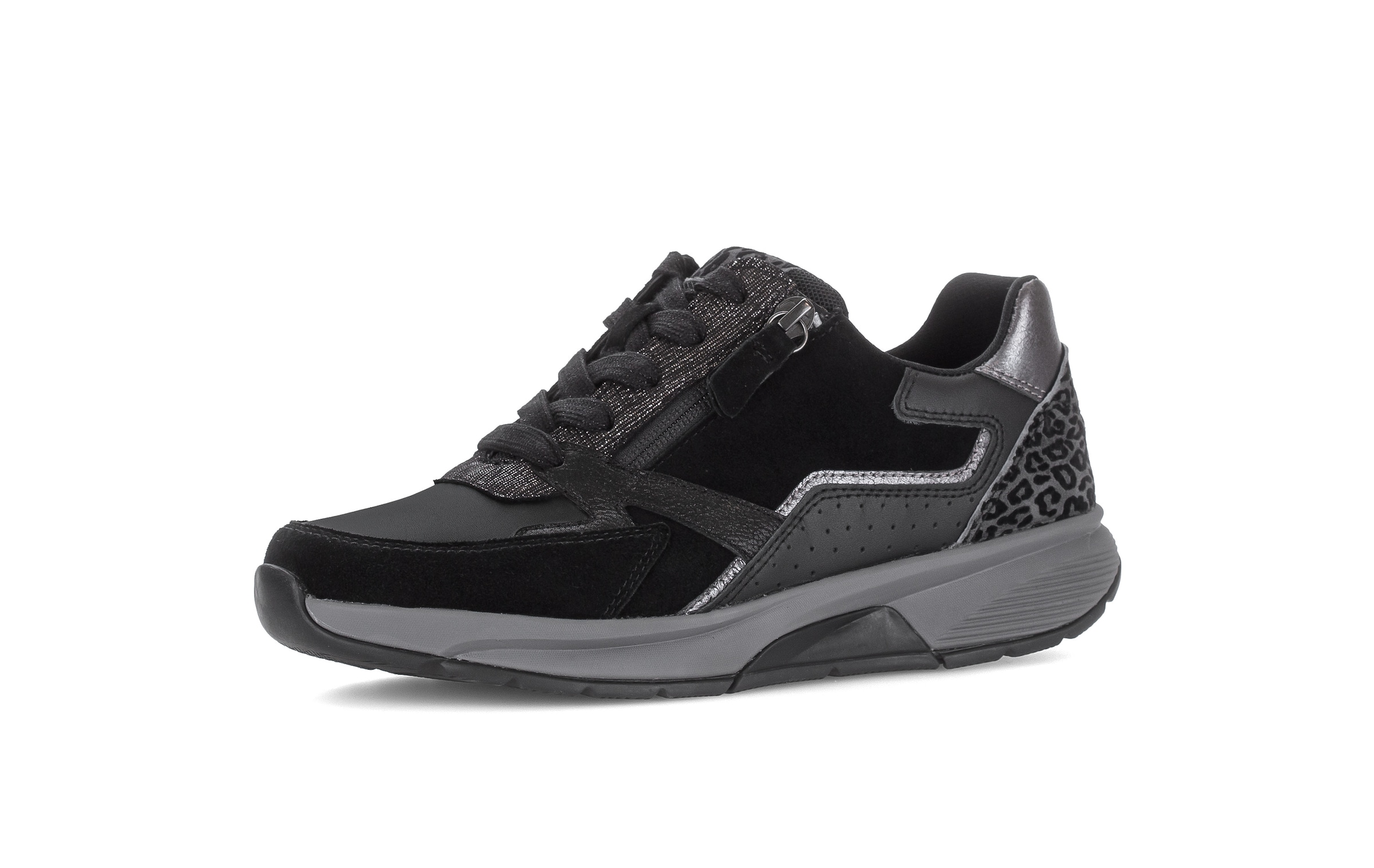 rollingsoft Keilsneaker  Halbschuh, Schnürer mit Kontrastbesätzen