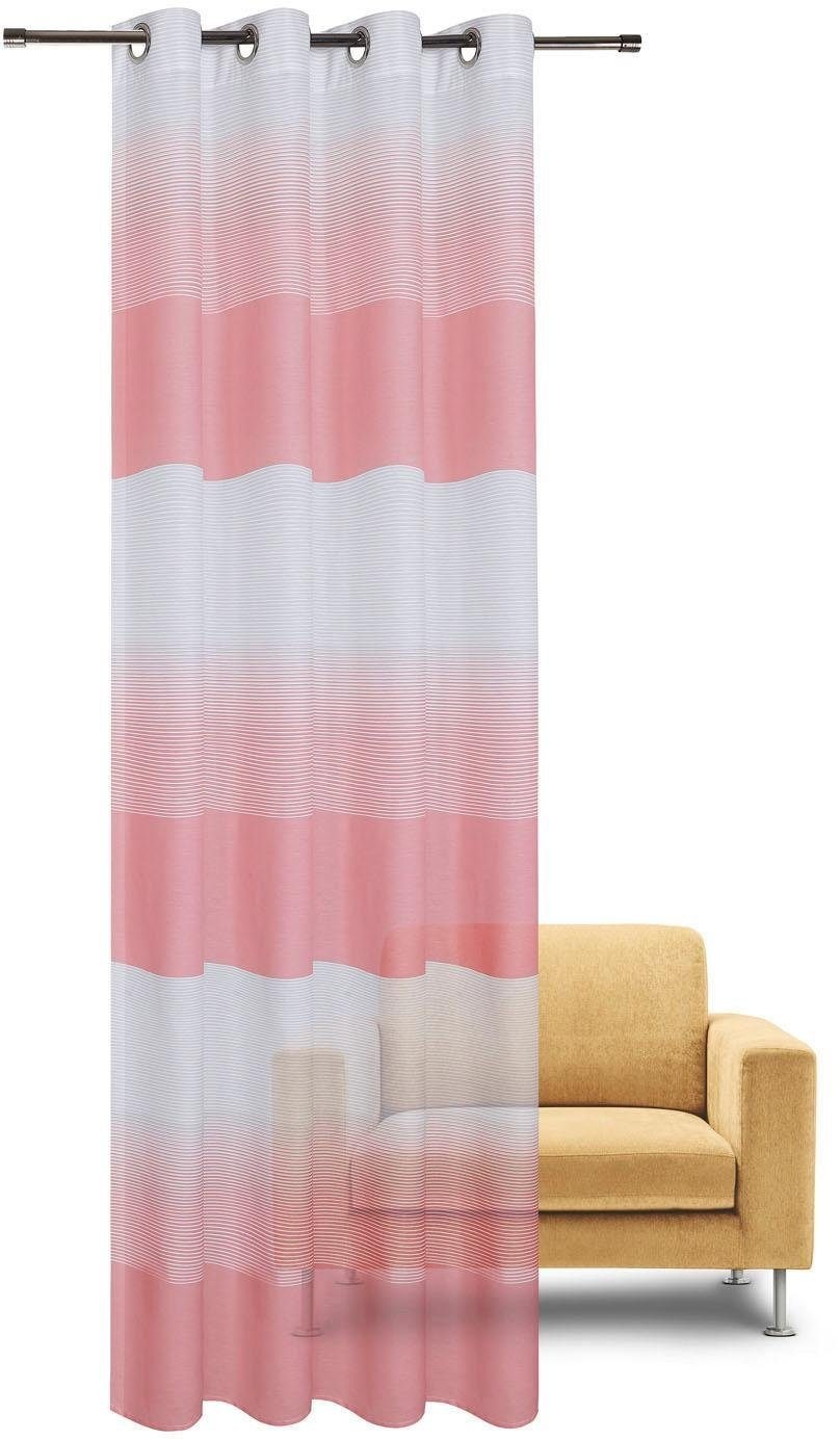 Gerster Vorhang »Kelly«, (1 St.), HxB: 235x140, Moderner Ösenschal gestreift
