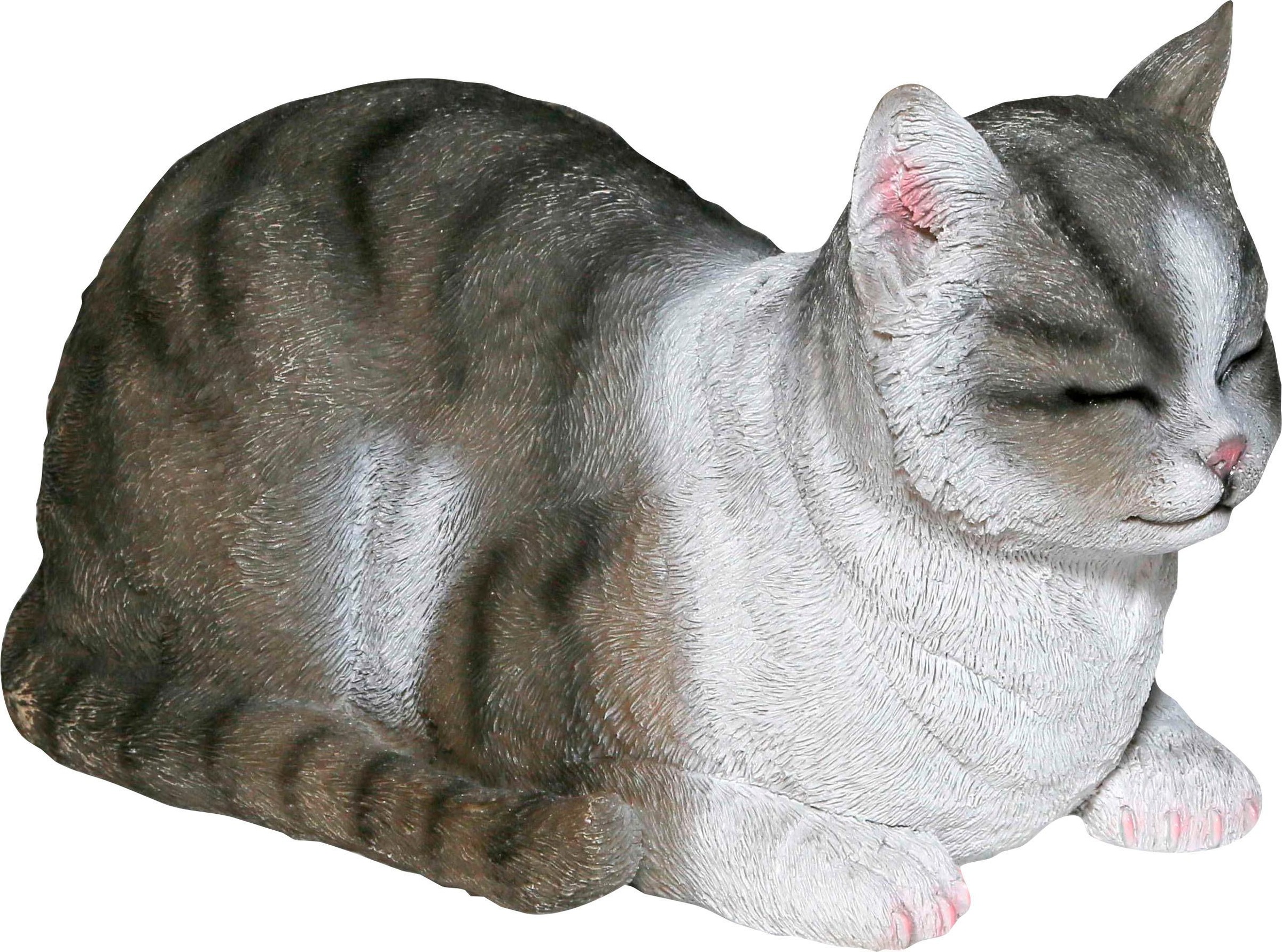 Casa Collection by Jänig Dekofigur »Katze«, grau-weiß, liegend