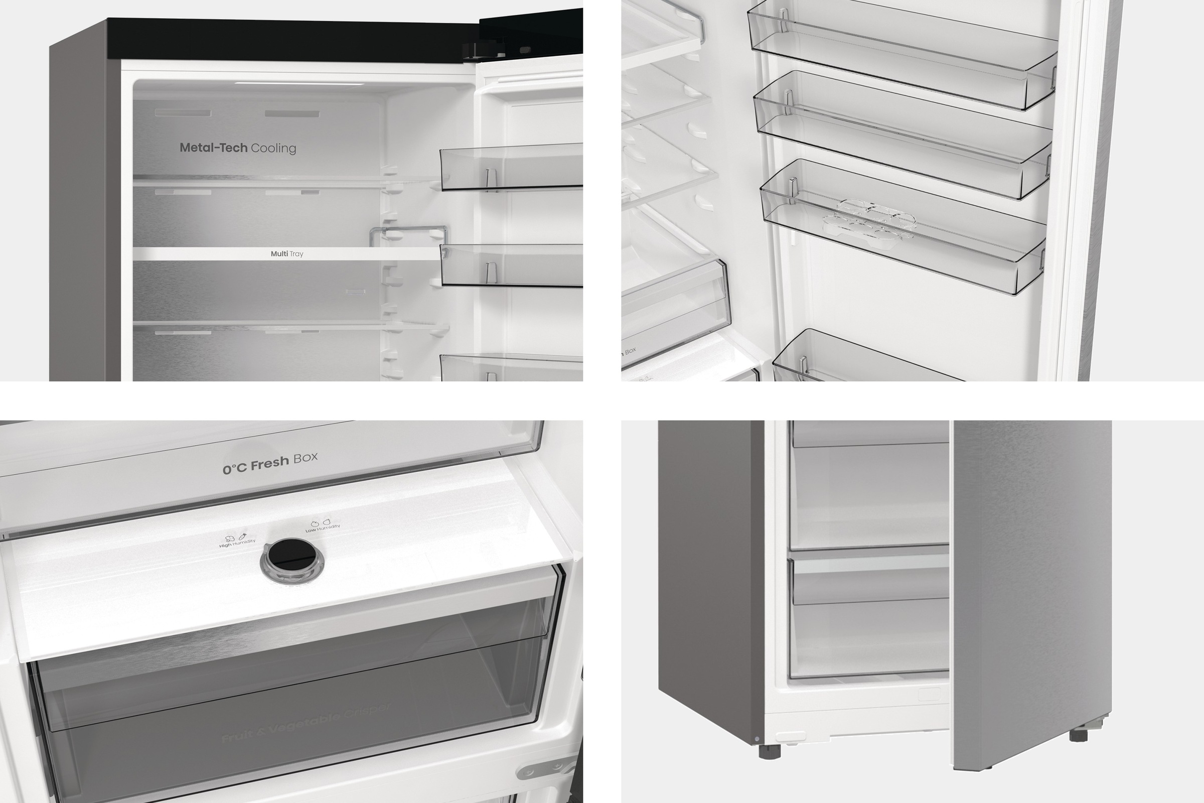 Hisense Kühl-/Gefrierkombination »RB5P410SACC« 203 cm hoch 59,5 cm breit BigVolume - 413 Liter Volumen