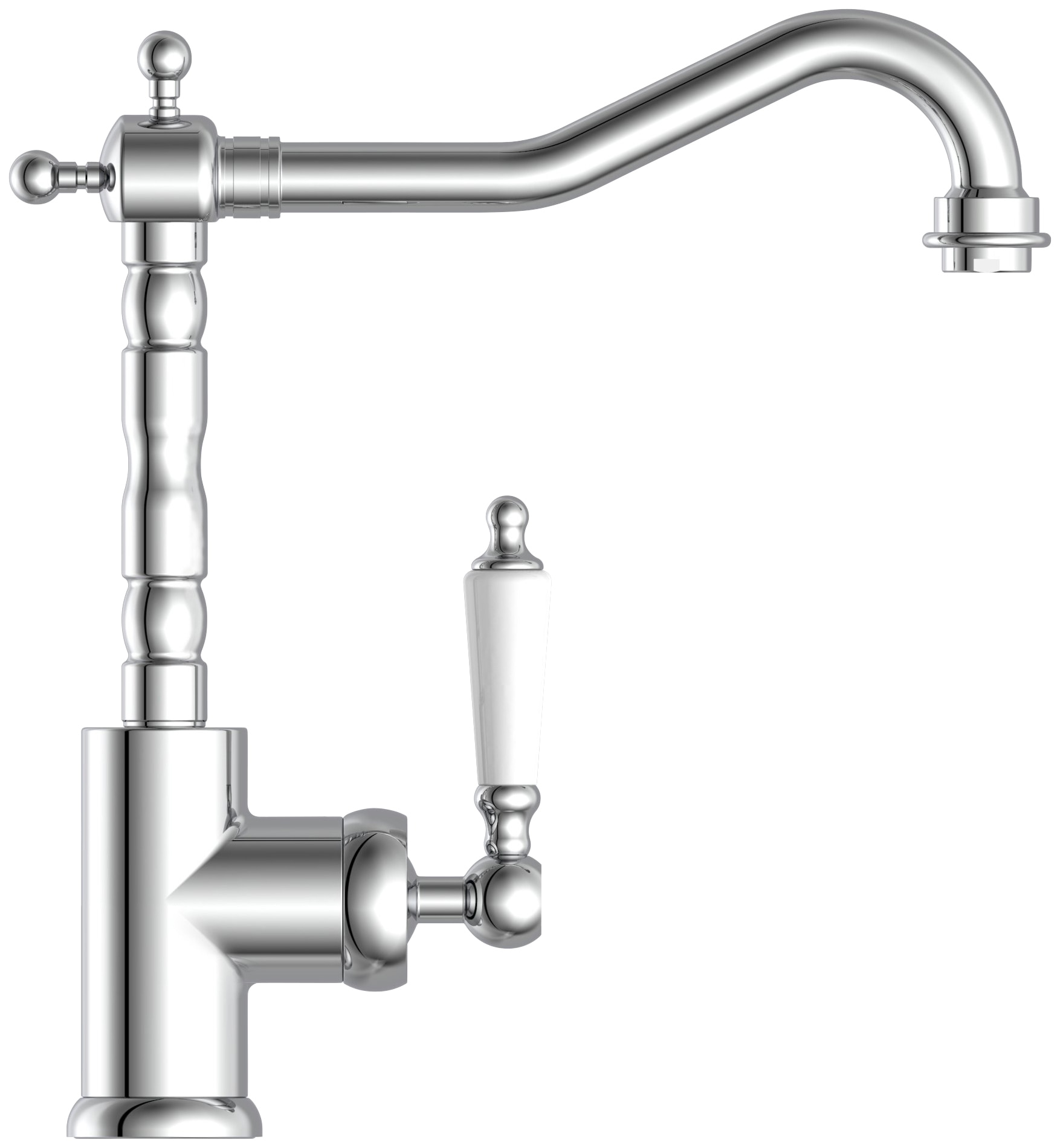 Schütte Spültischarmatur »Old Style«, Wasserhahn Küche im Retro Style, 360° schwenkbare Mischbatterie