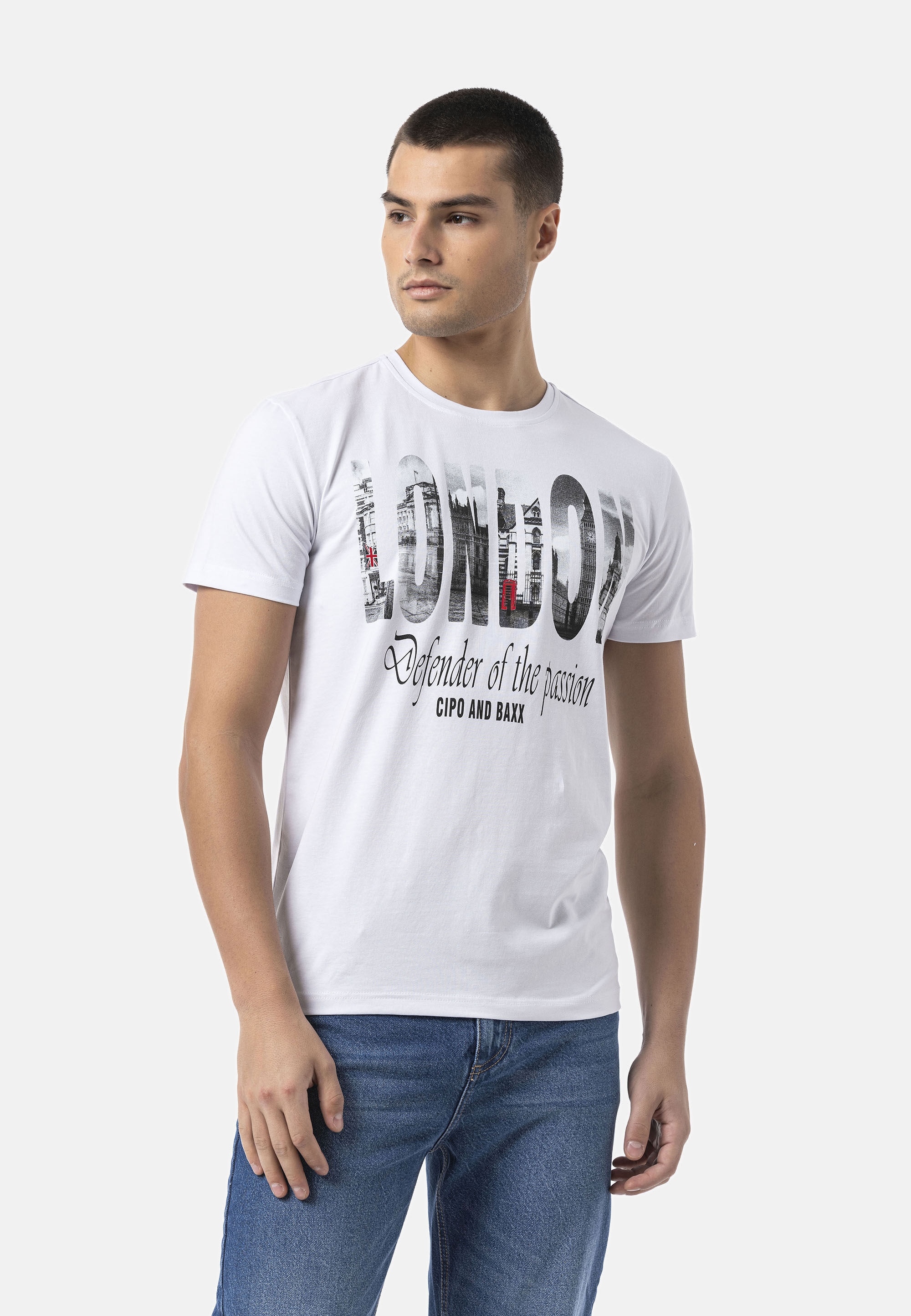 Cipo & Baxx T-Shirt »CT826« in Regular Fit