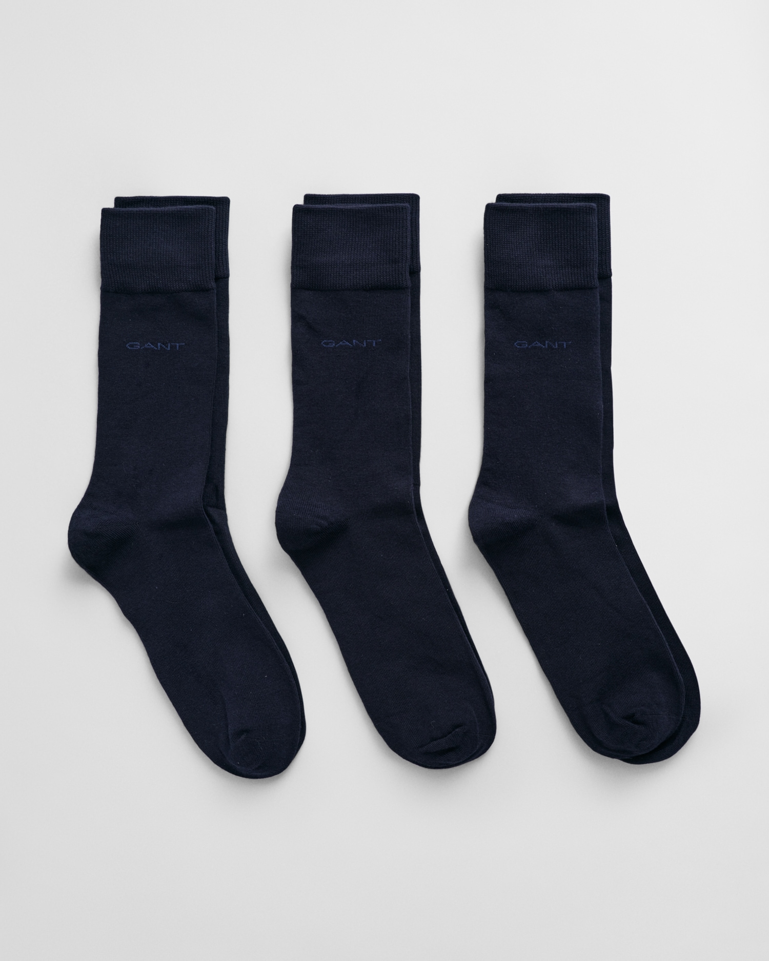 Gant Basicsocken »SOFT COTTON SOCKS 3-PACK«, (Packung, 3 Paar, 3), mit Logodruck am Knöchel