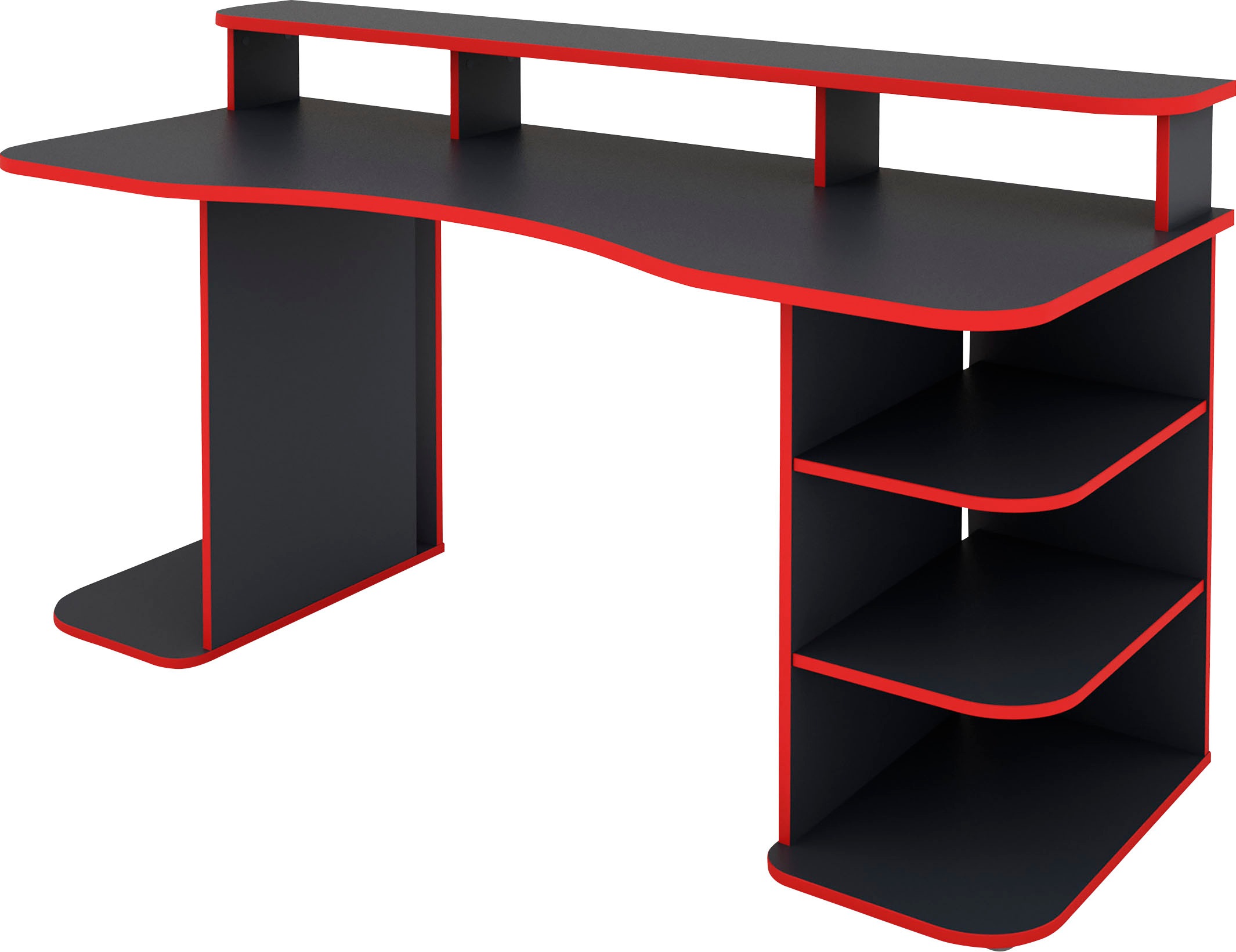 Homexperts Gamingtisch »Flynn«, moderner Gamingtisch mit farblich abgesetzten ABS Kanten