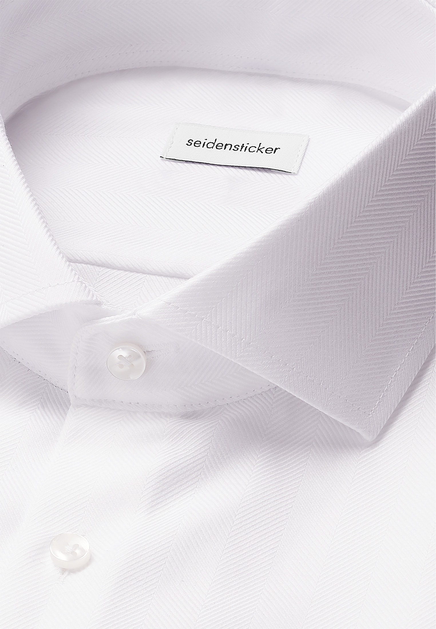 seidensticker Businesshemd »Schwarze Rose«, Slim 1/1 Kentkragen Fischgrat