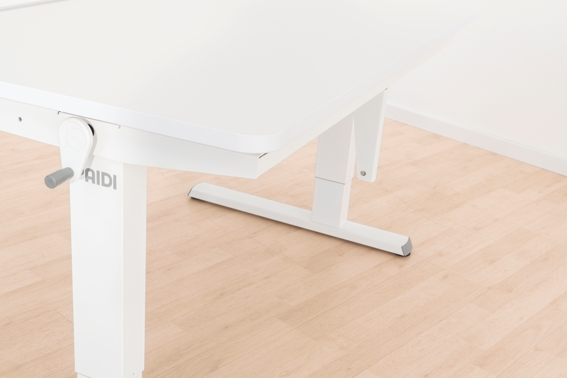 PAIDI Schreibtisch »TEENIO in verschiedenen Ausführungen, mitwachsend & ergonomisch« B/H/T ca. 120/53-79/75 cm, Kreideweiß,  höhenverstellbarer Schülerschreibtisch, Platte bis 14° neigbar